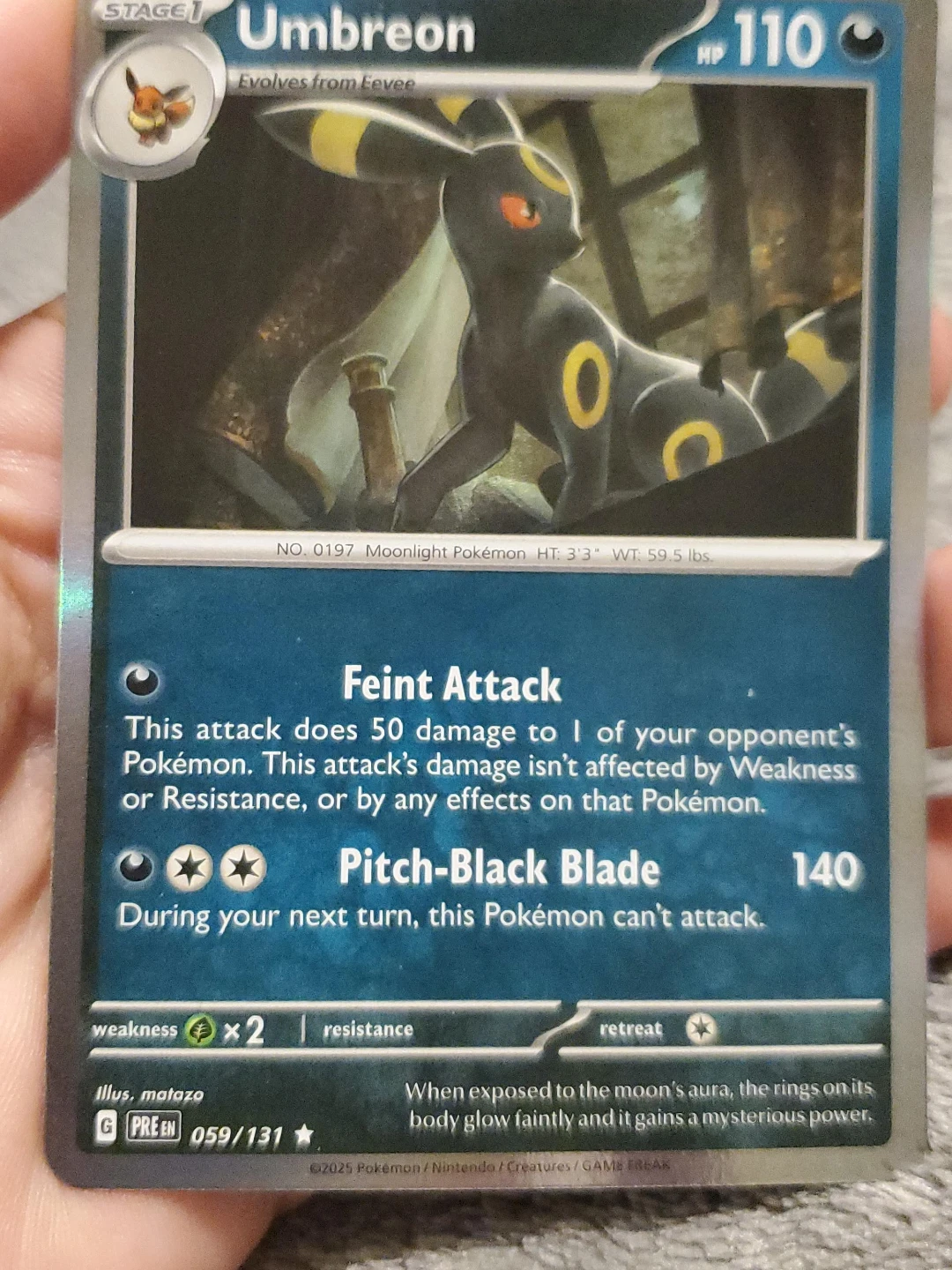 Umbreon Pokémon Card 059/131