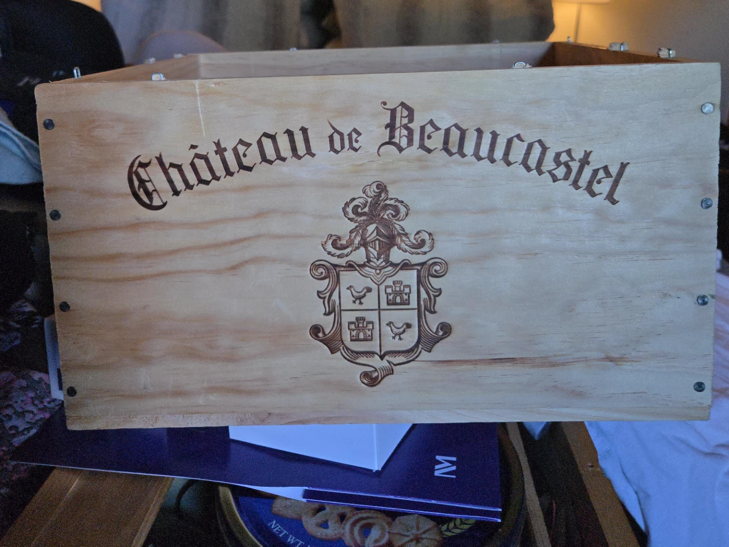 Château de Beaucastel Wooden Wine Crate RED 2021
