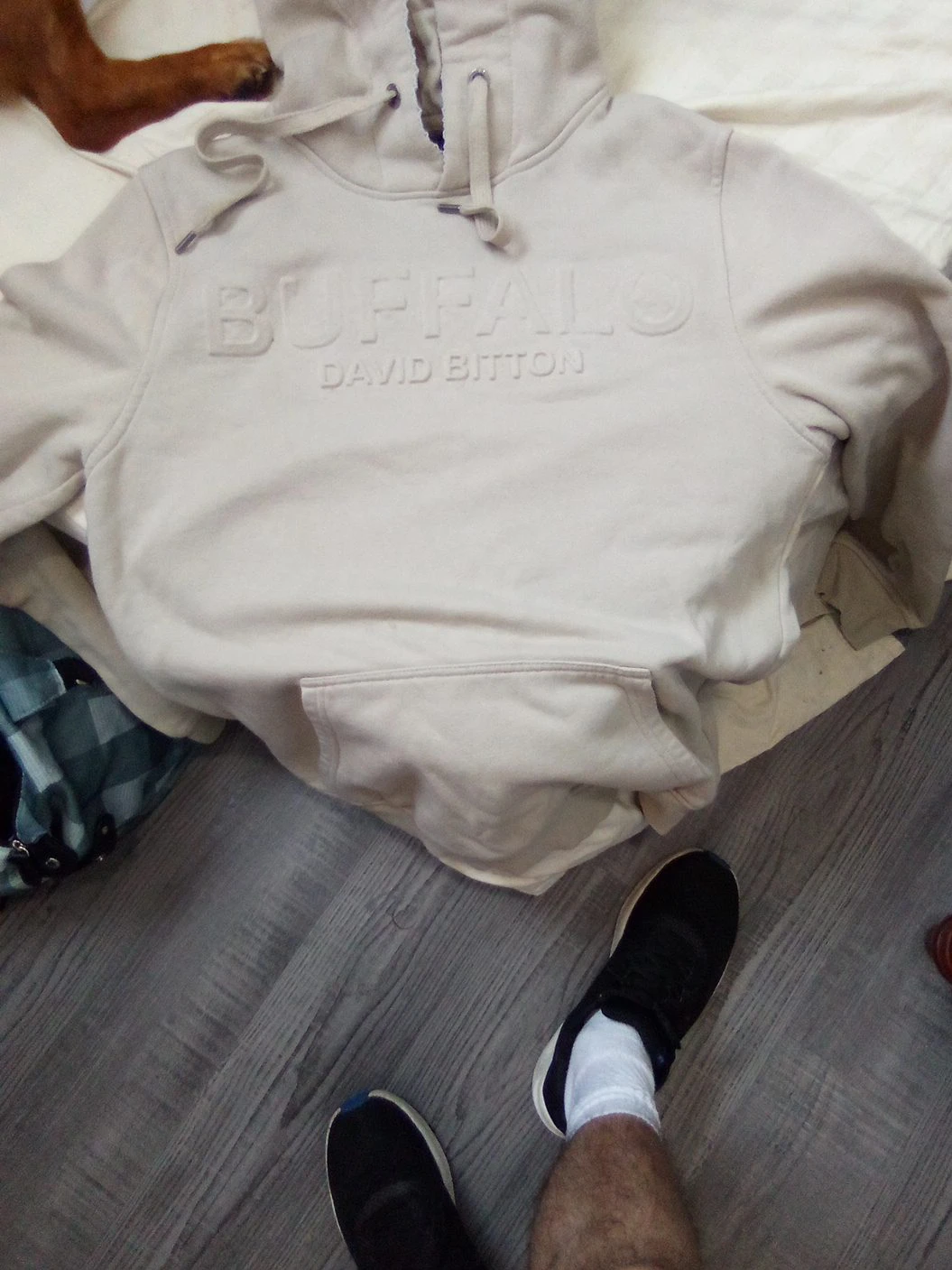 Buffalo David Bitton Cream Hoodie