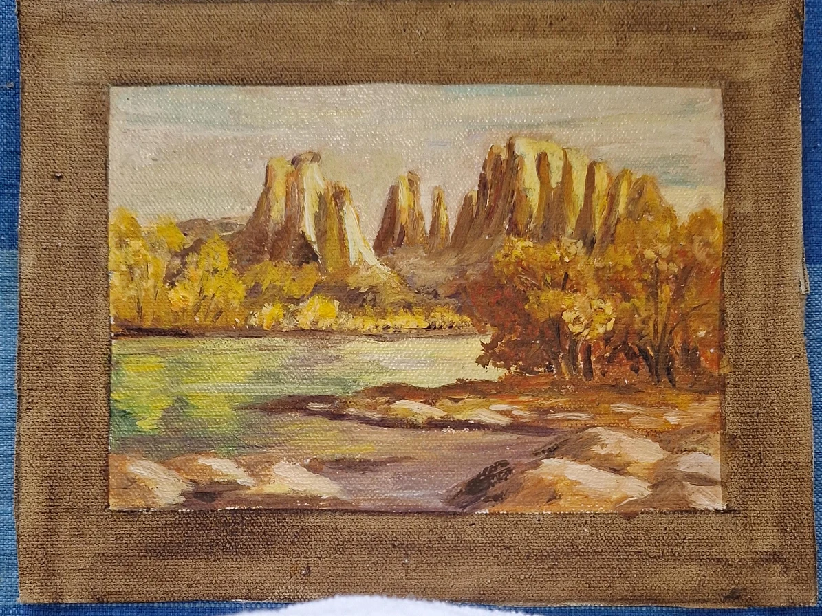 Vintage Landscape Oil Painting