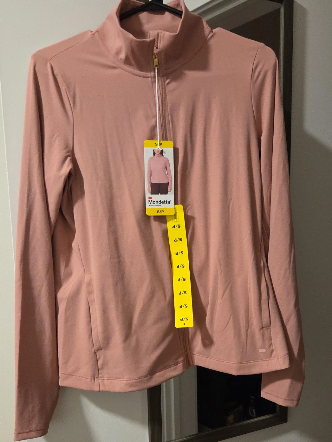 Mondetta Pink Zip-Up Jacket size small bnwt