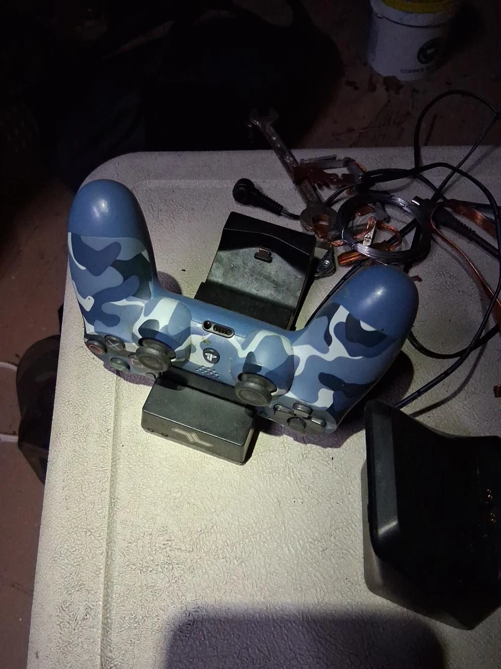 Blue Camo Wireless Controller