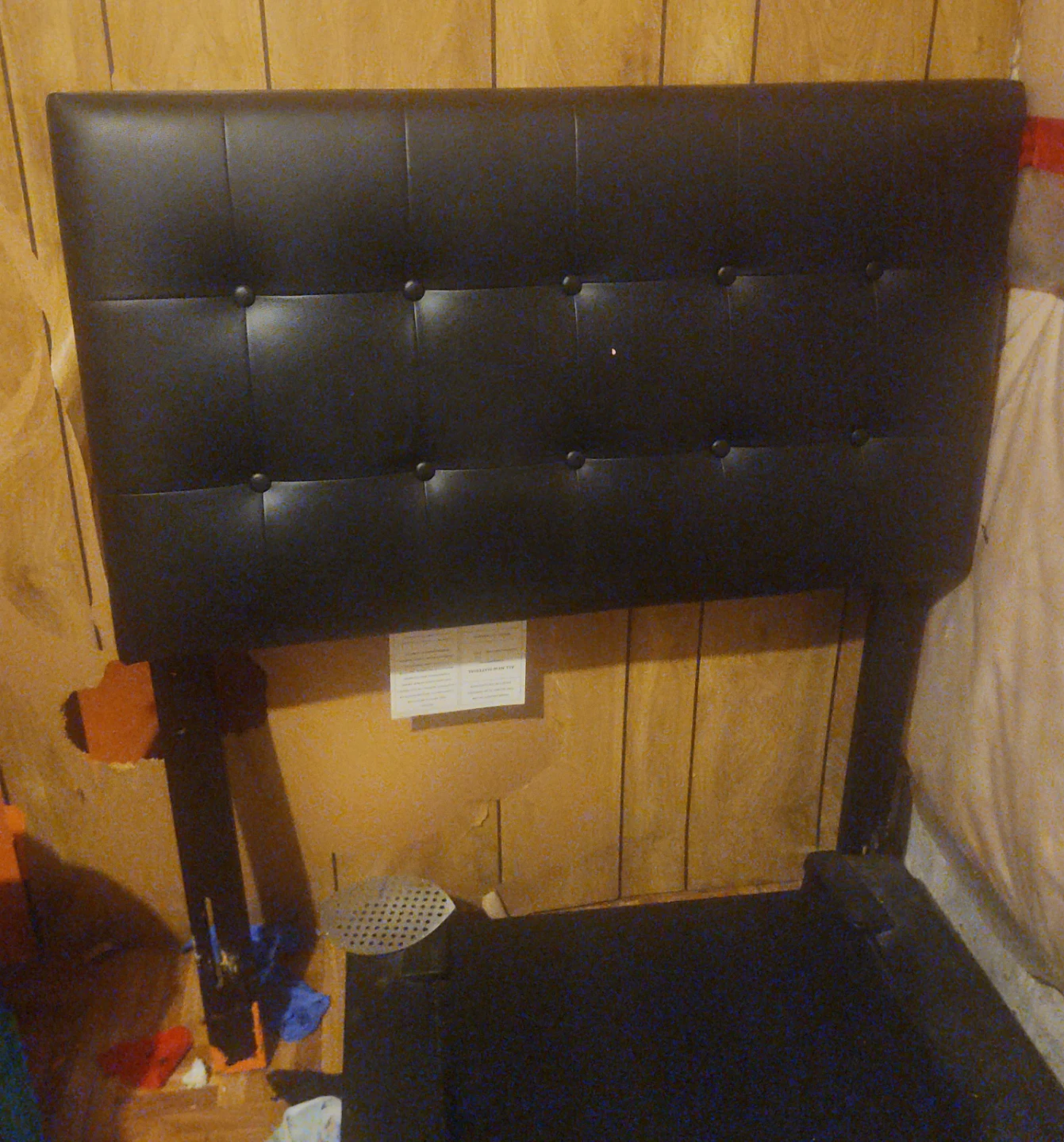 Black Tufted Headboard