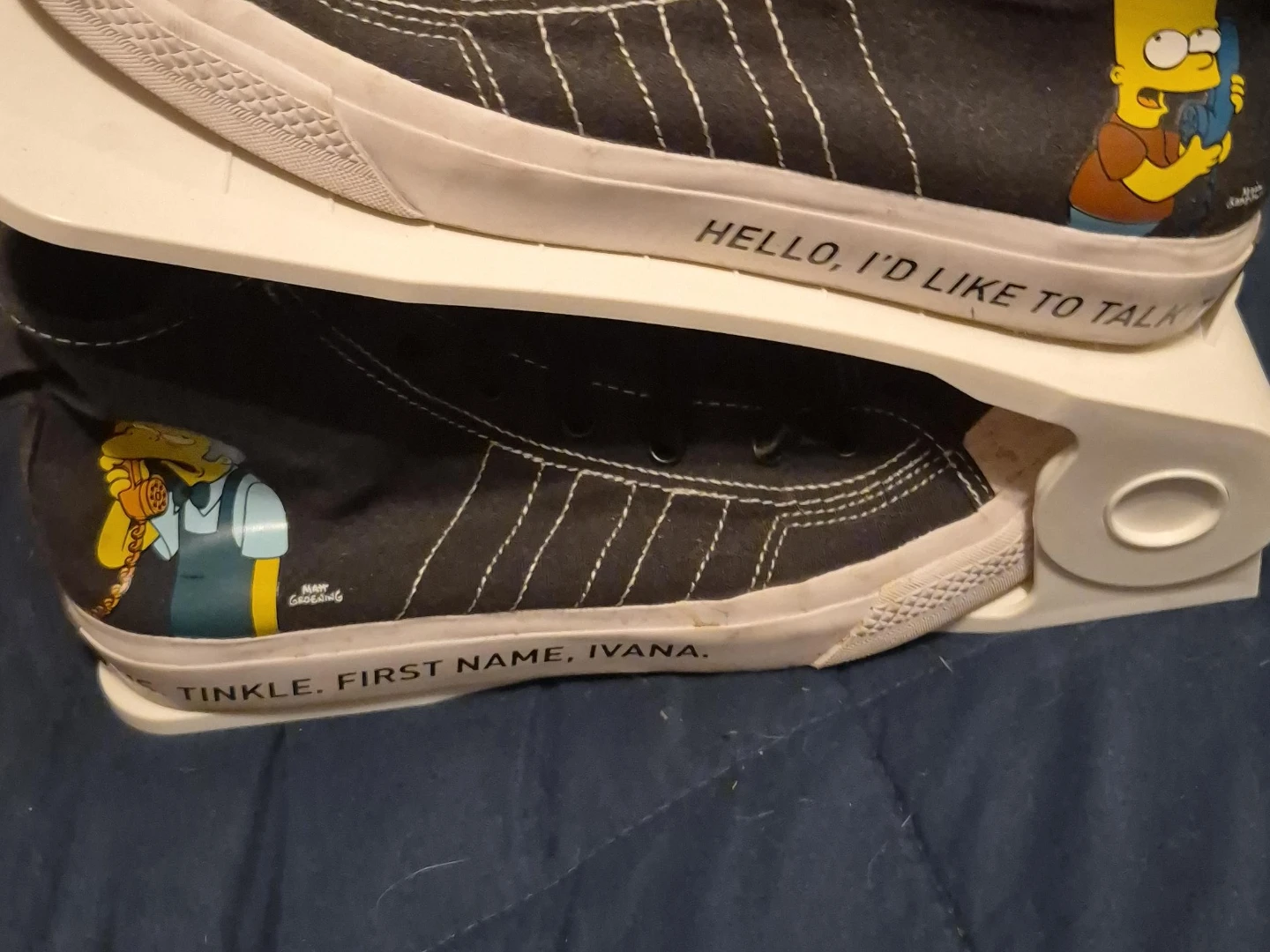 The Simpsons x Adidas "Nizza" High Top Sneakers