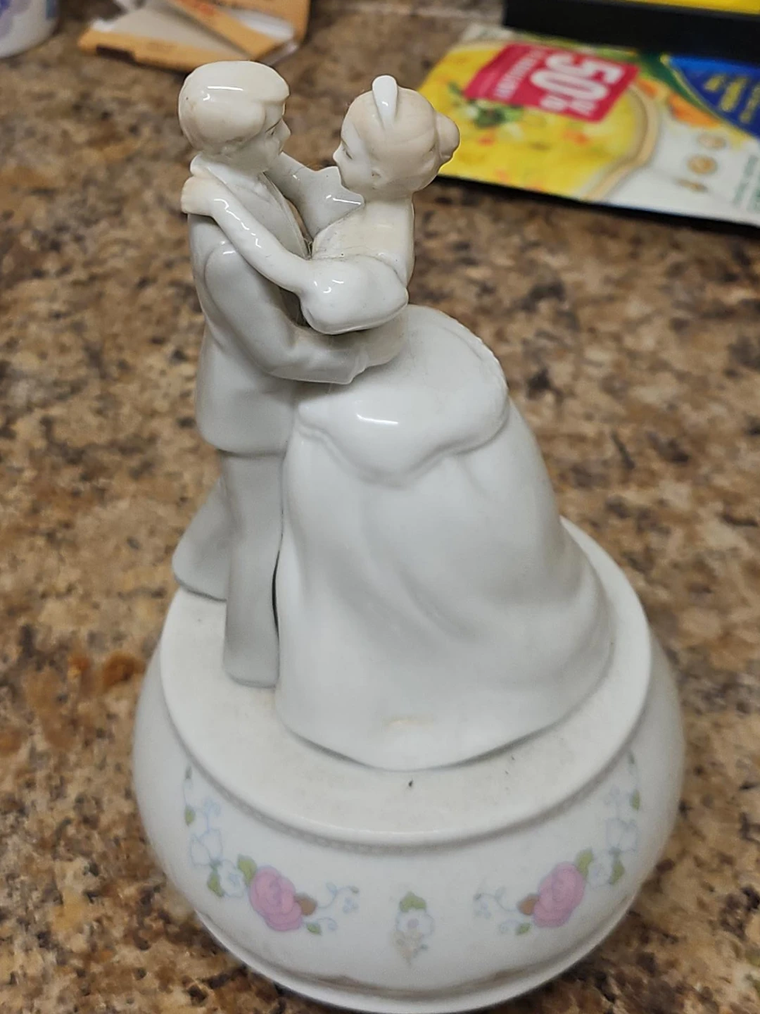 Porcelain Dancing Couple Figurine