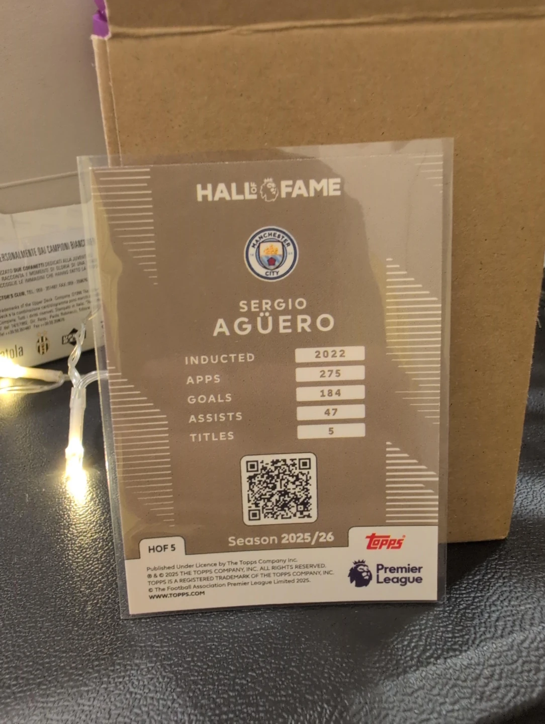 Topps Sergio Agüero Hall of Fame