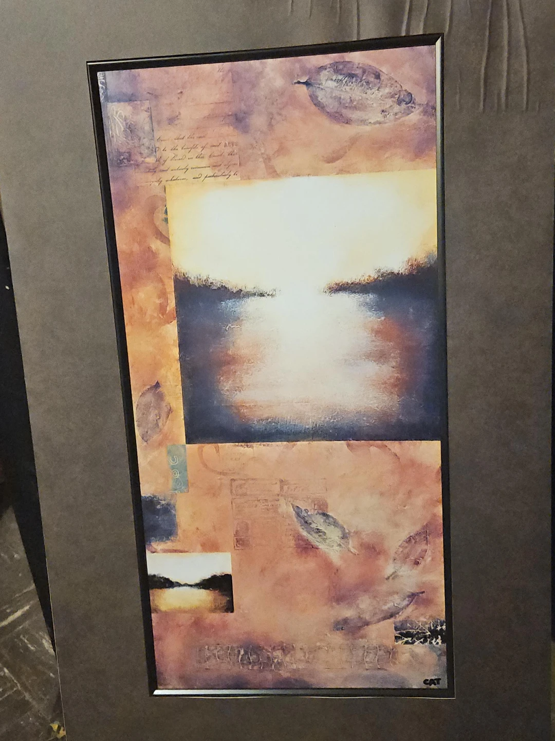Framed Abstract Landscape Art