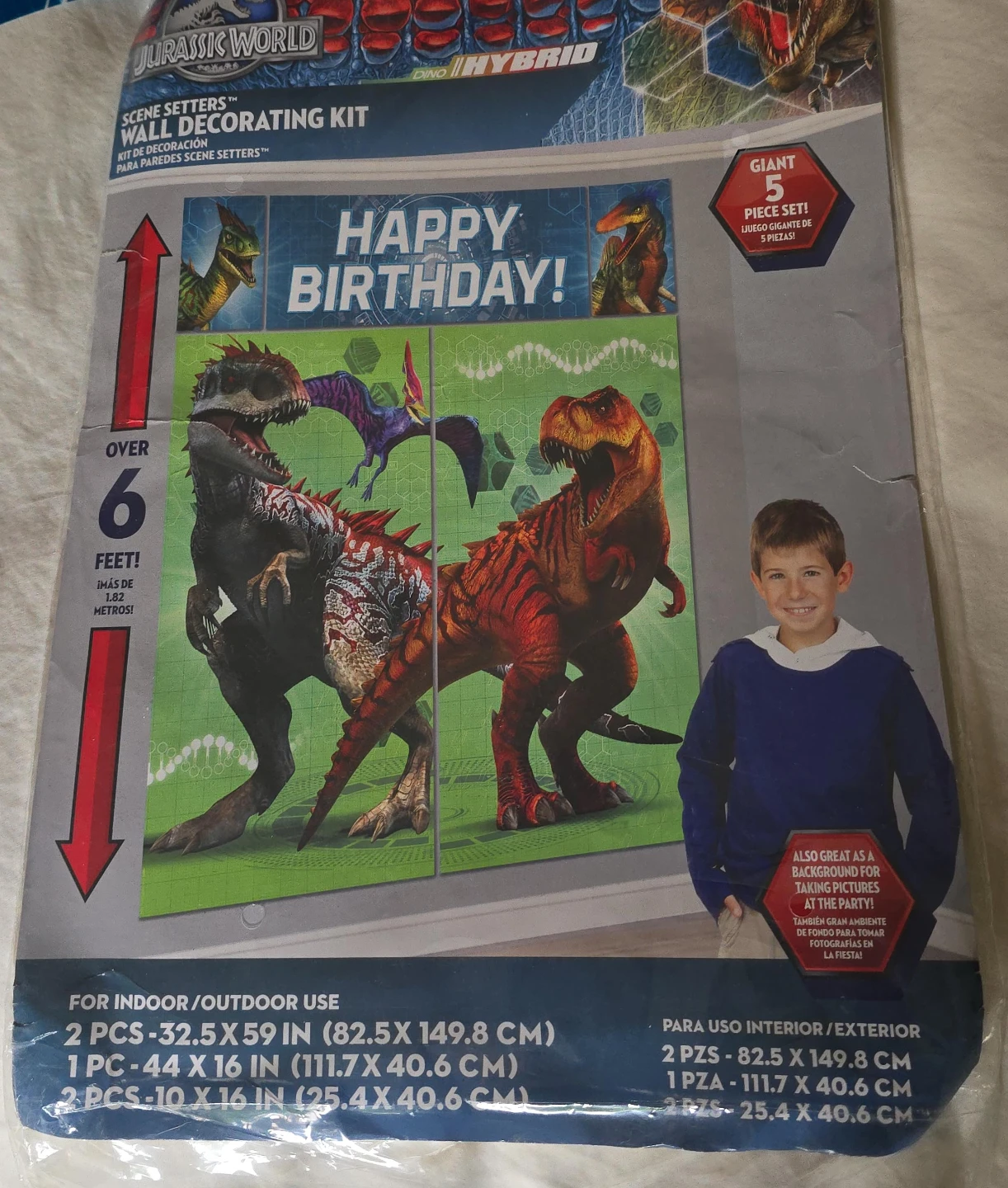 Jurassic World Giant 5 Piece Wall Decorating Kit - photo 2
