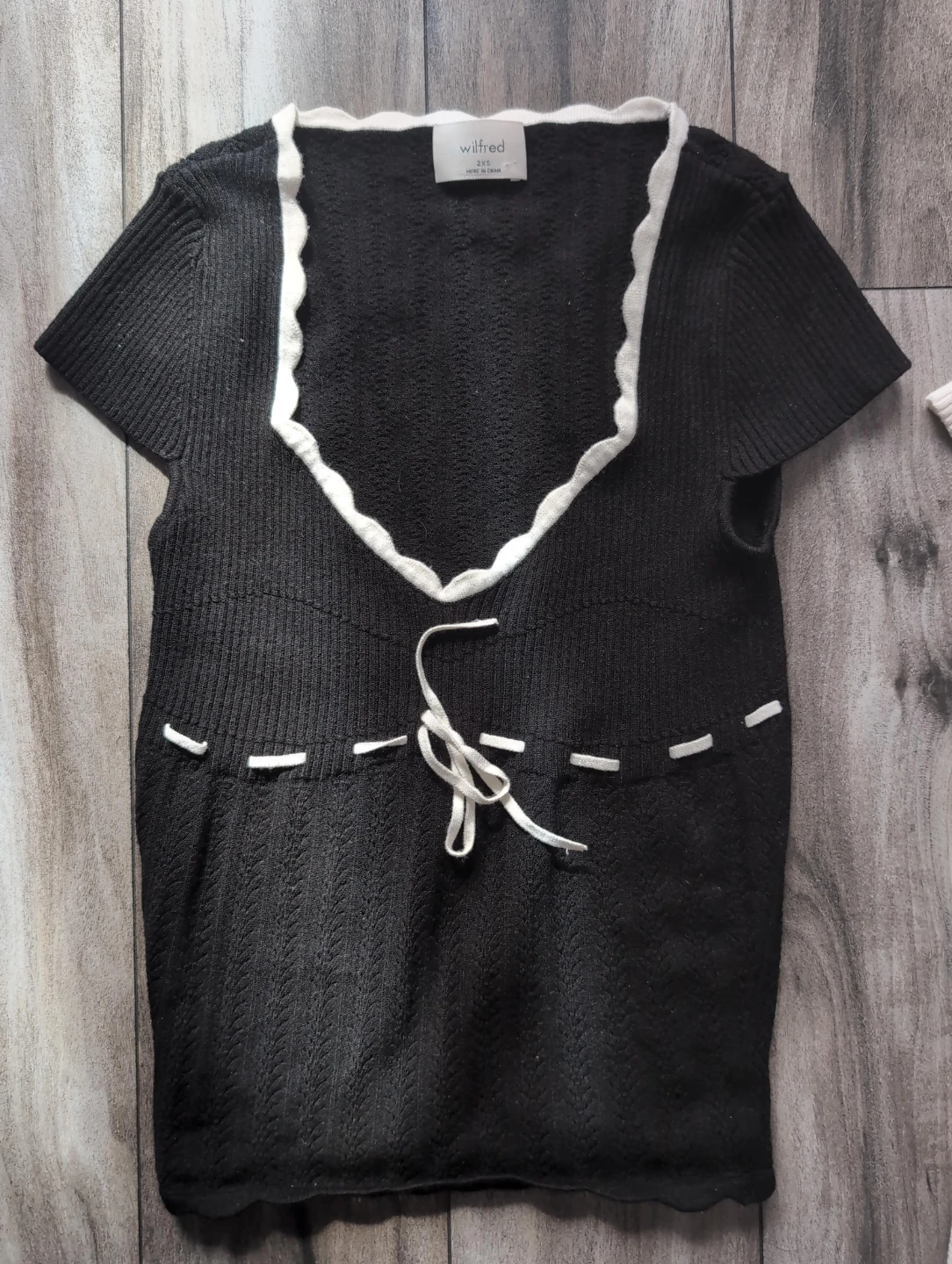 Wilfred Black Knit Top
