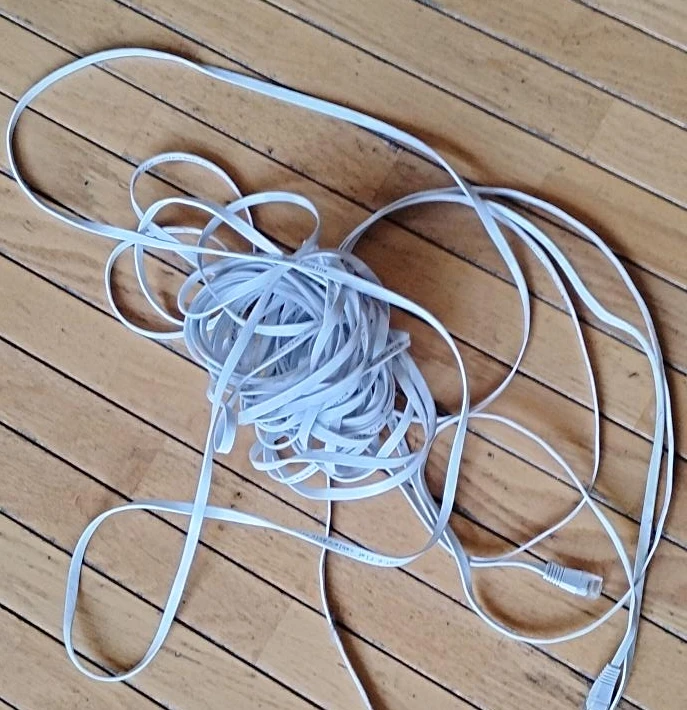 CAT.6 Flat Ethernet Cable 50 feet long - photo 3