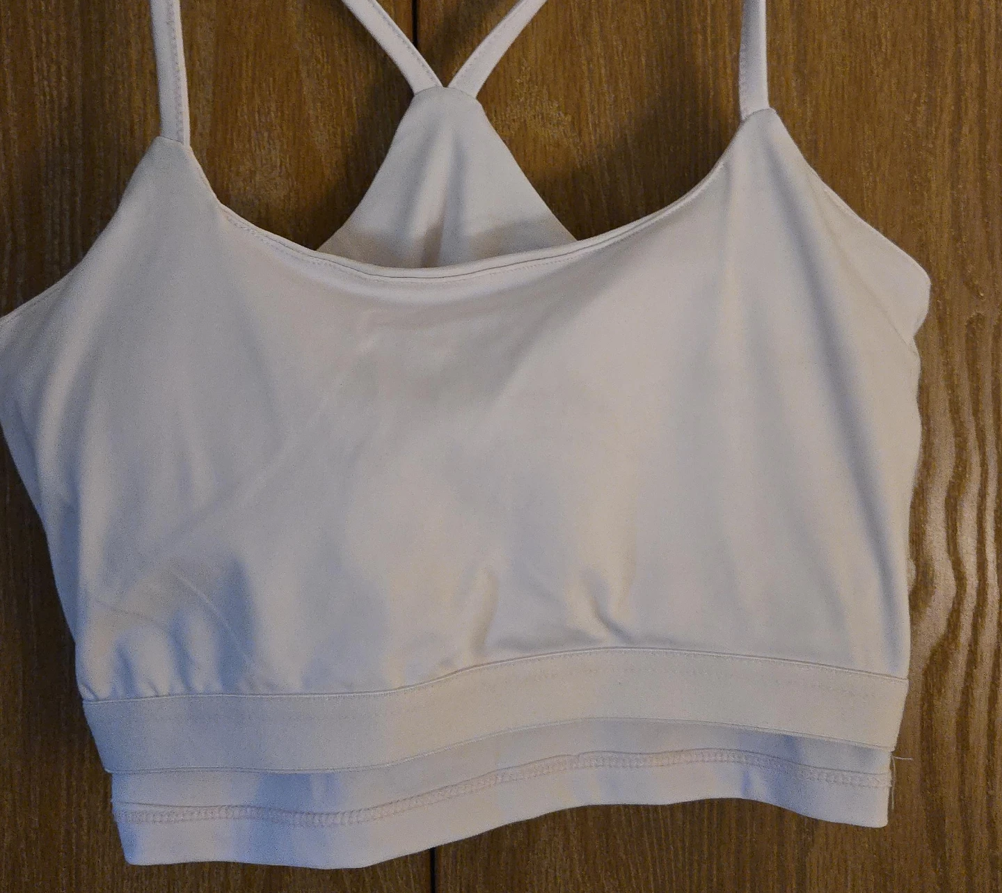 White Sports Bra
