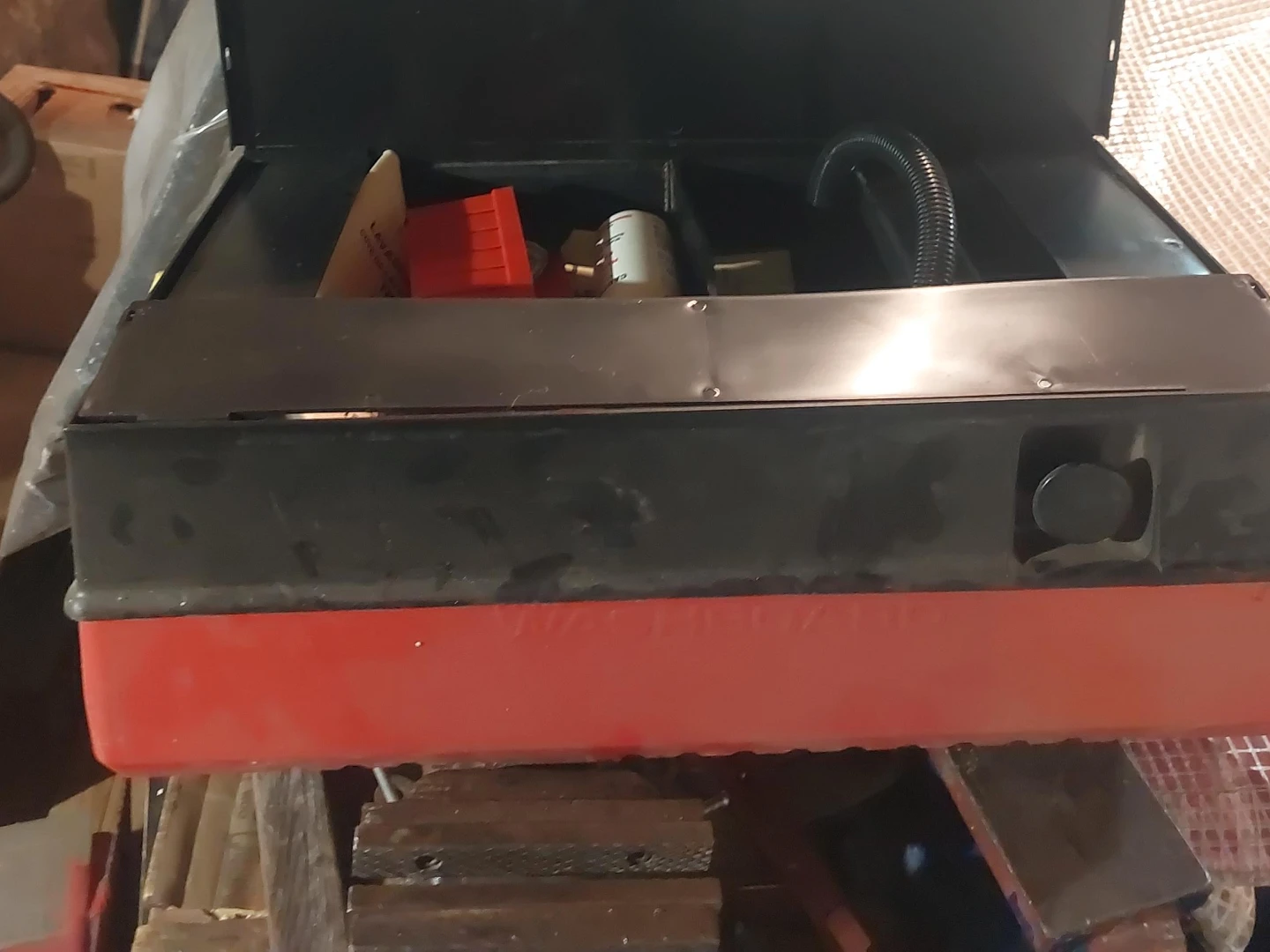 Red and Black Tool parts washer