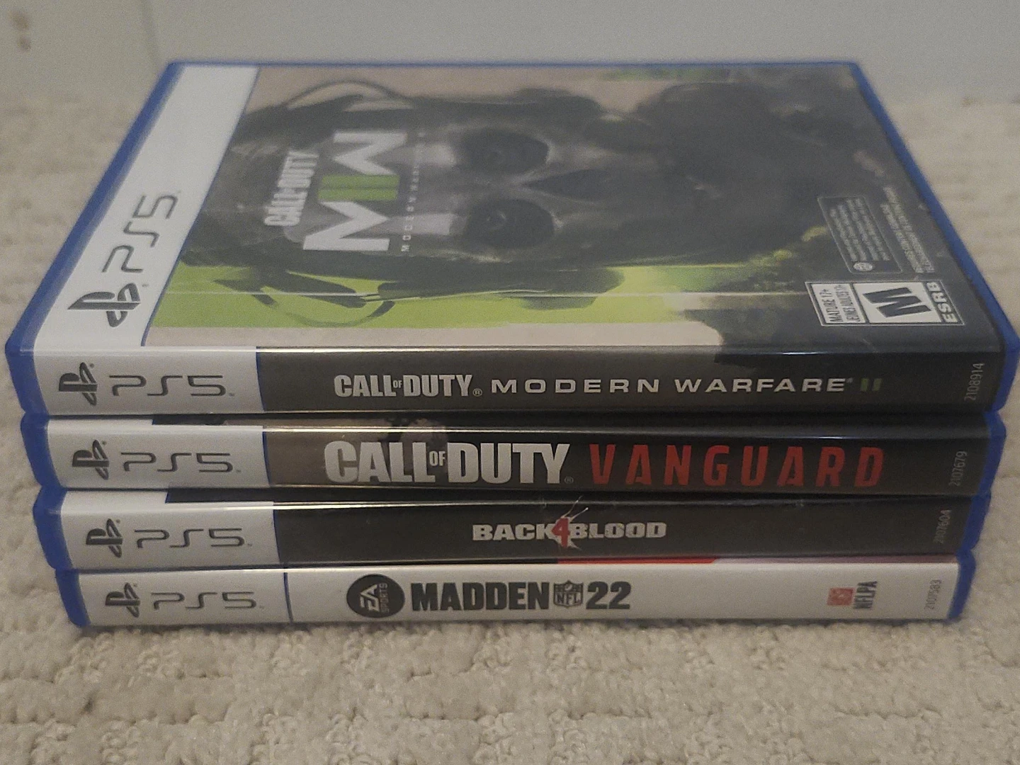 PS5 Video Games - Call of Duty, Back 4 Blood, Madden 22