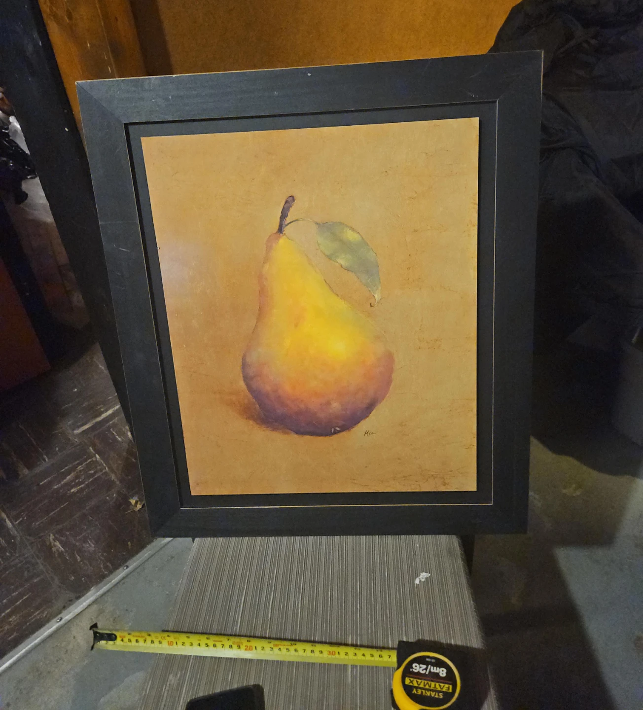 Framed Pear Art Print