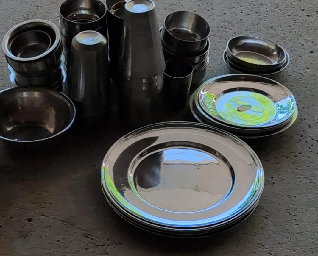 Stainless Steel Dining Set 50 pieces for $50