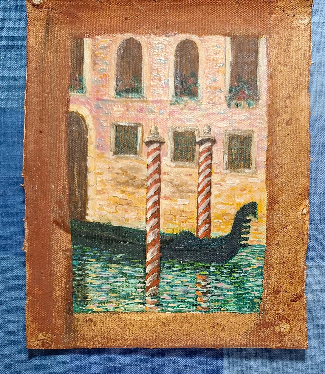 Oil Painting of Venice Canal Scene