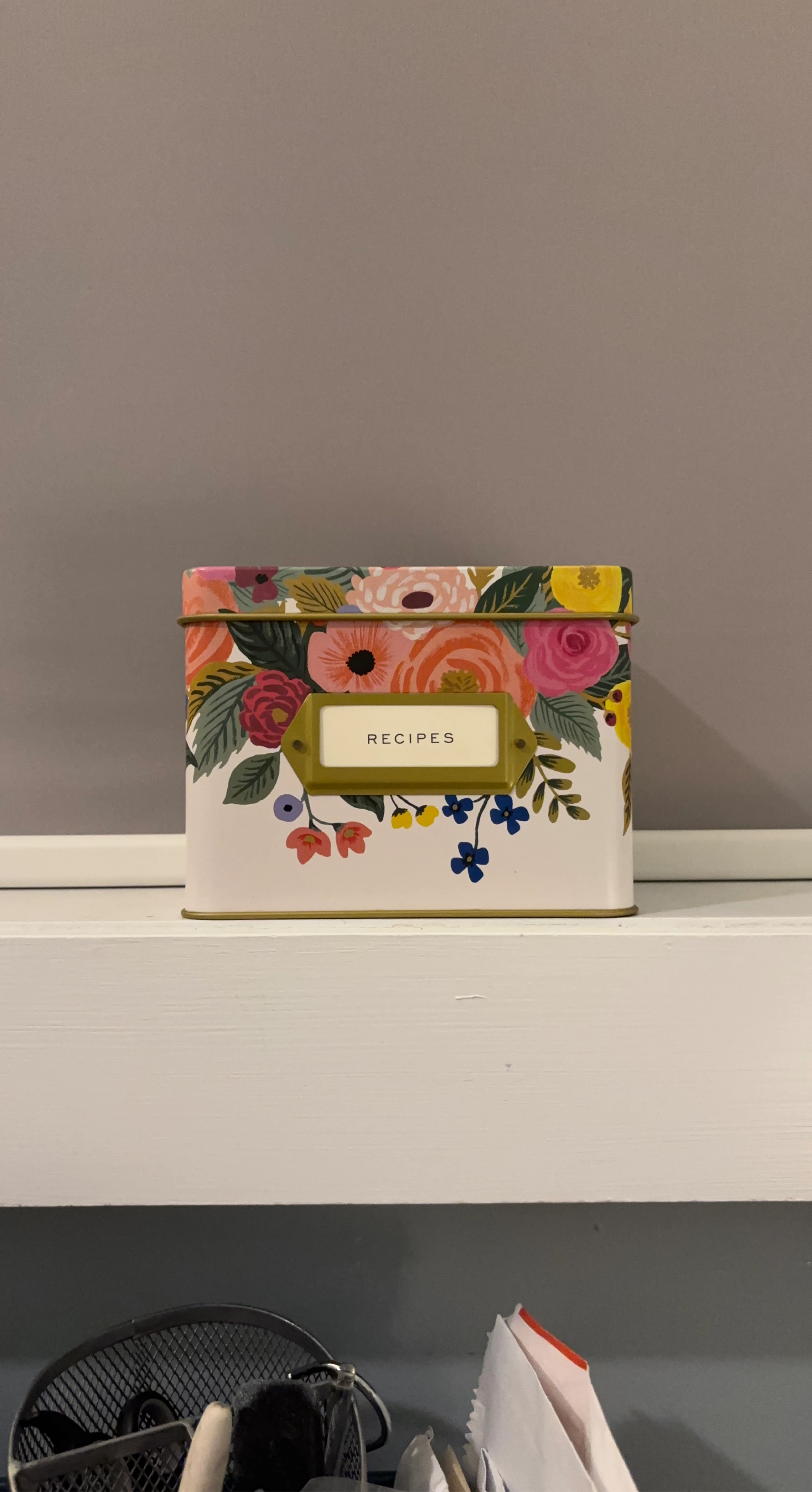 Rifle Paper Co. Recipe Box with Cards