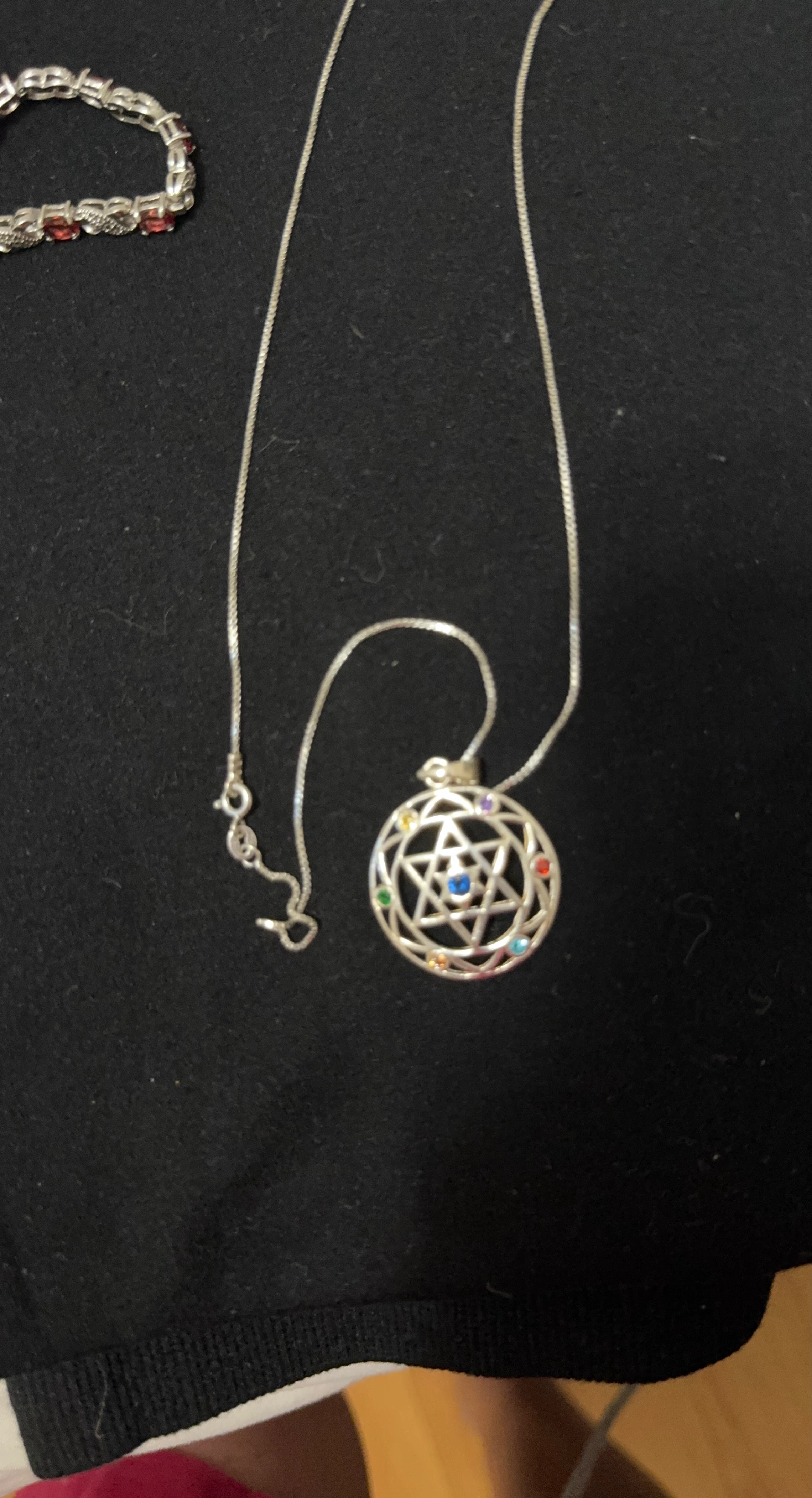 Sterling Silver Star of David Pendant Necklace