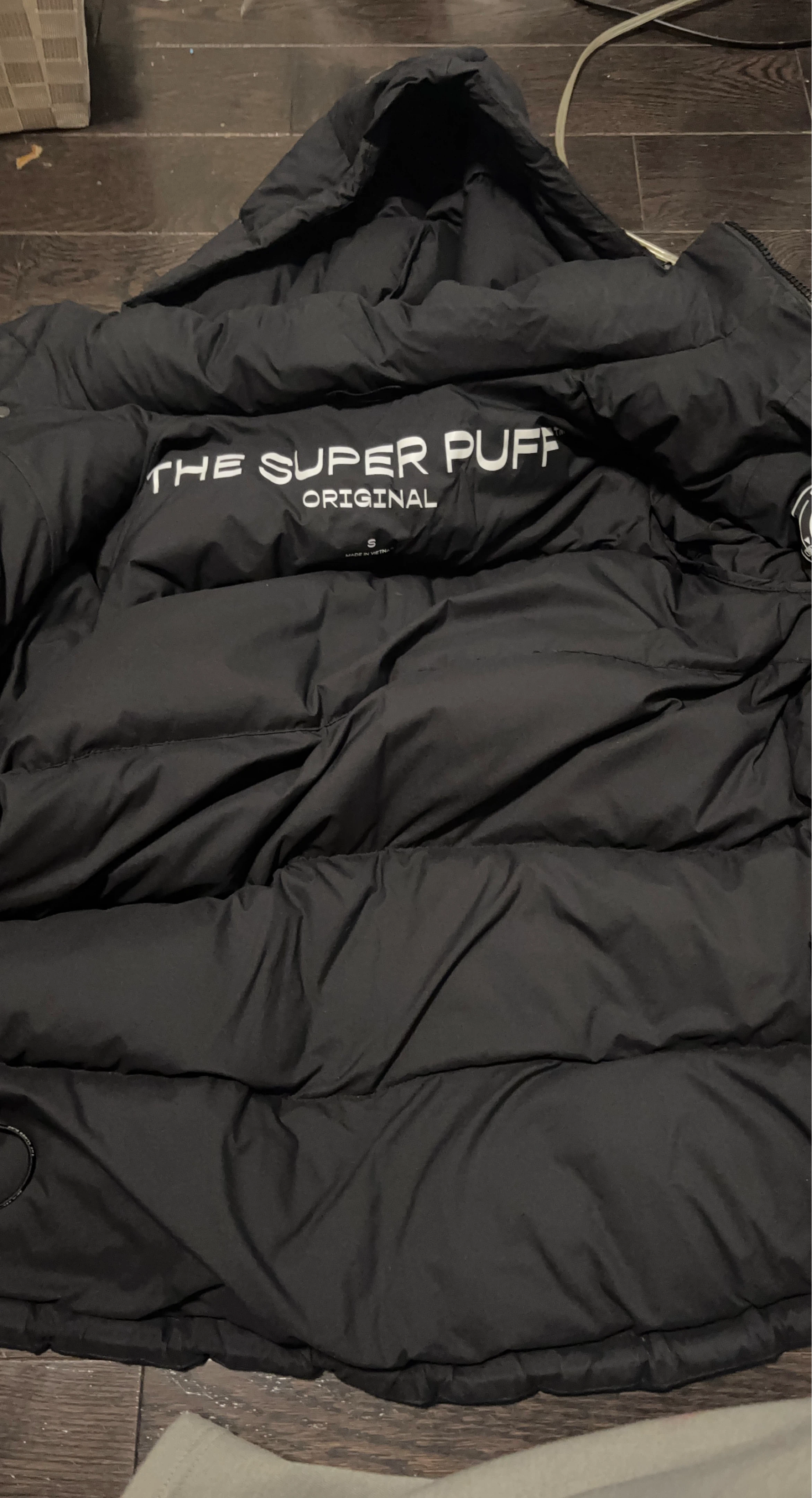 The Super Puff Original Black Puffer Jacket