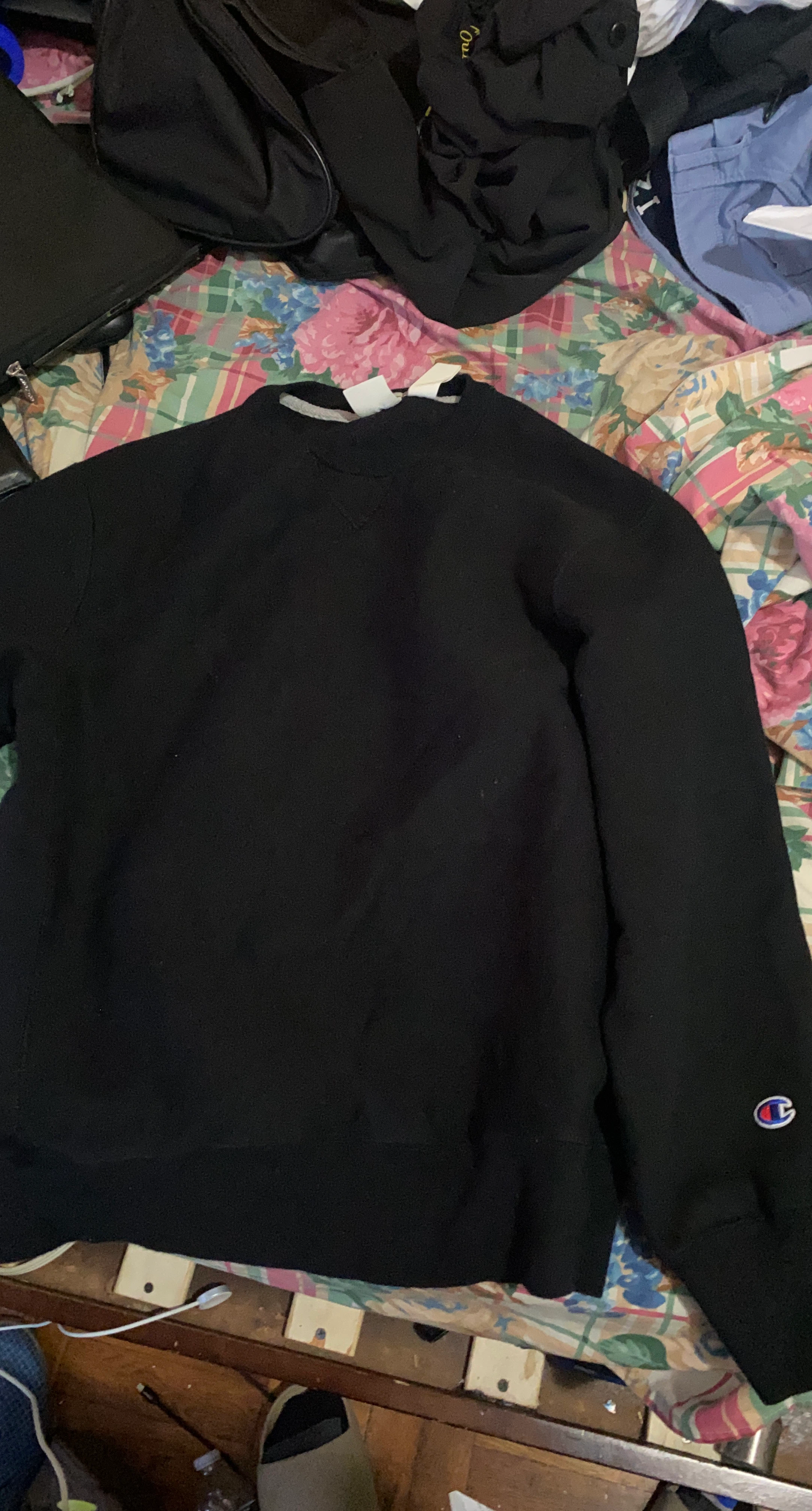 Champion Black Crewneck Sweatshirt
