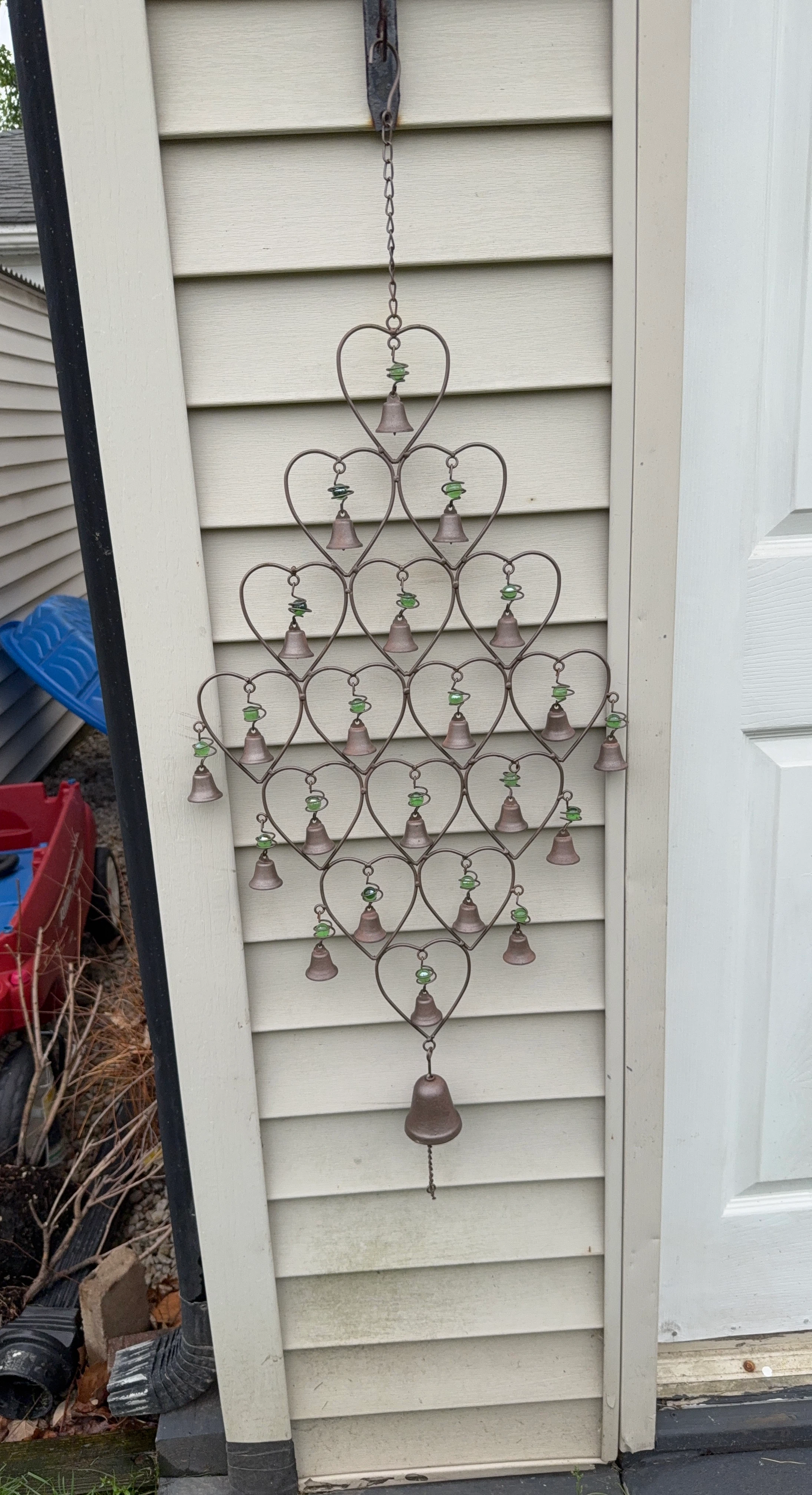 Heart Shaped Wind Chime with Bells