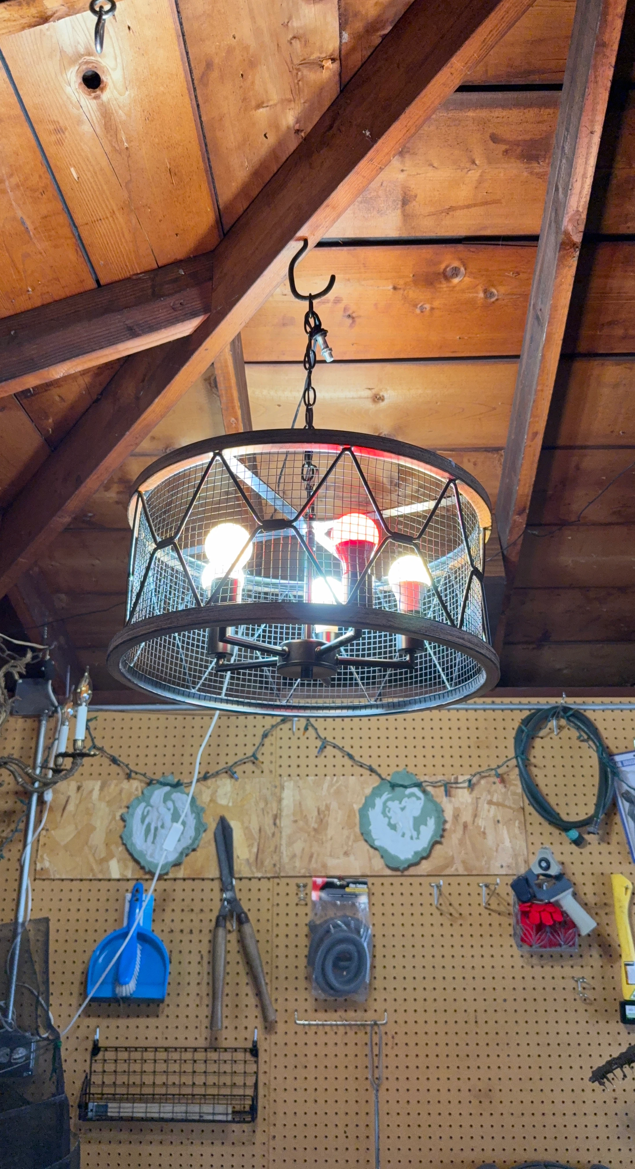 Farmhouse Drum Chandelier