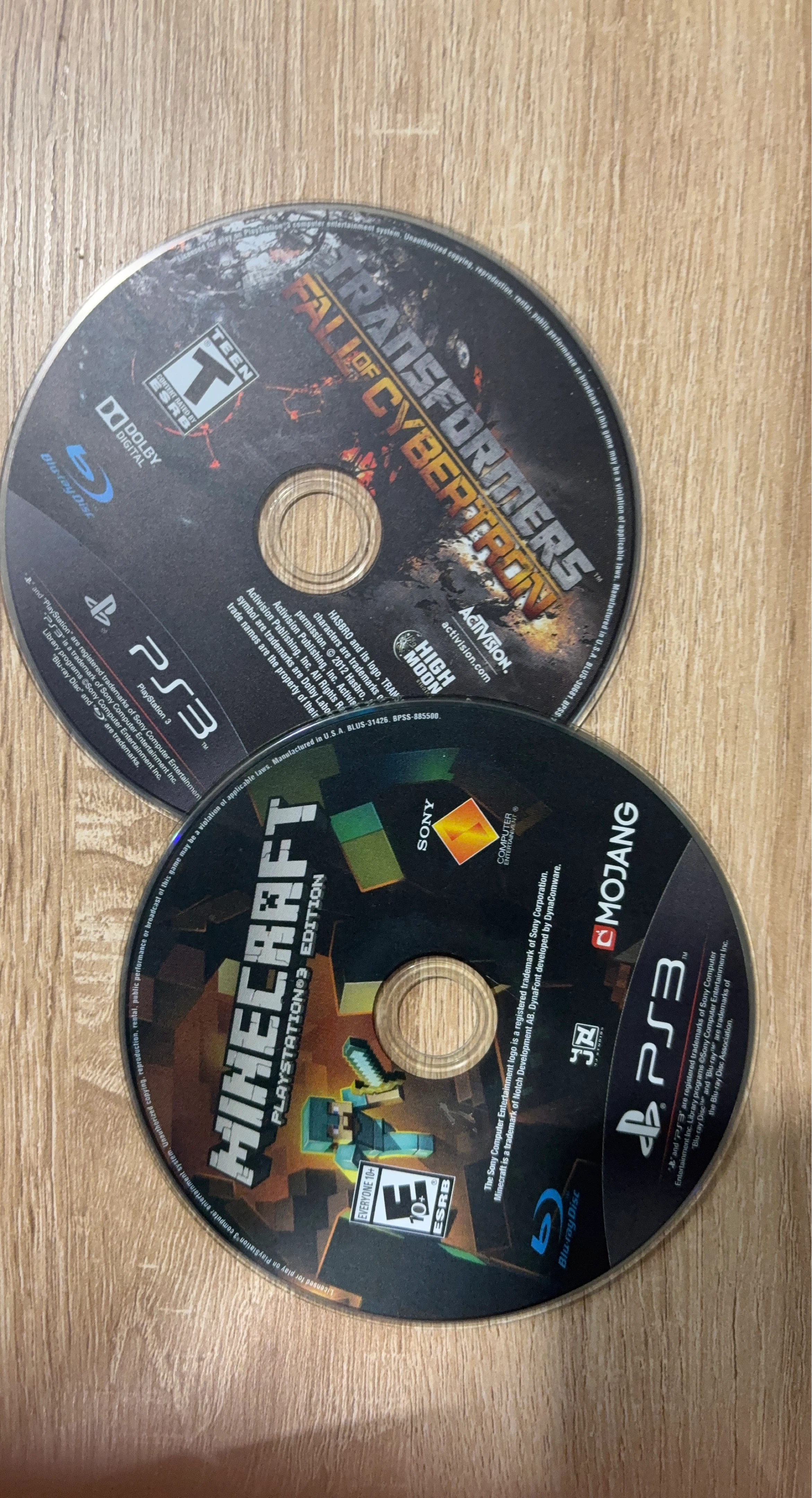 Transformers: Fall of Cybertron Minecraft Edition PS3