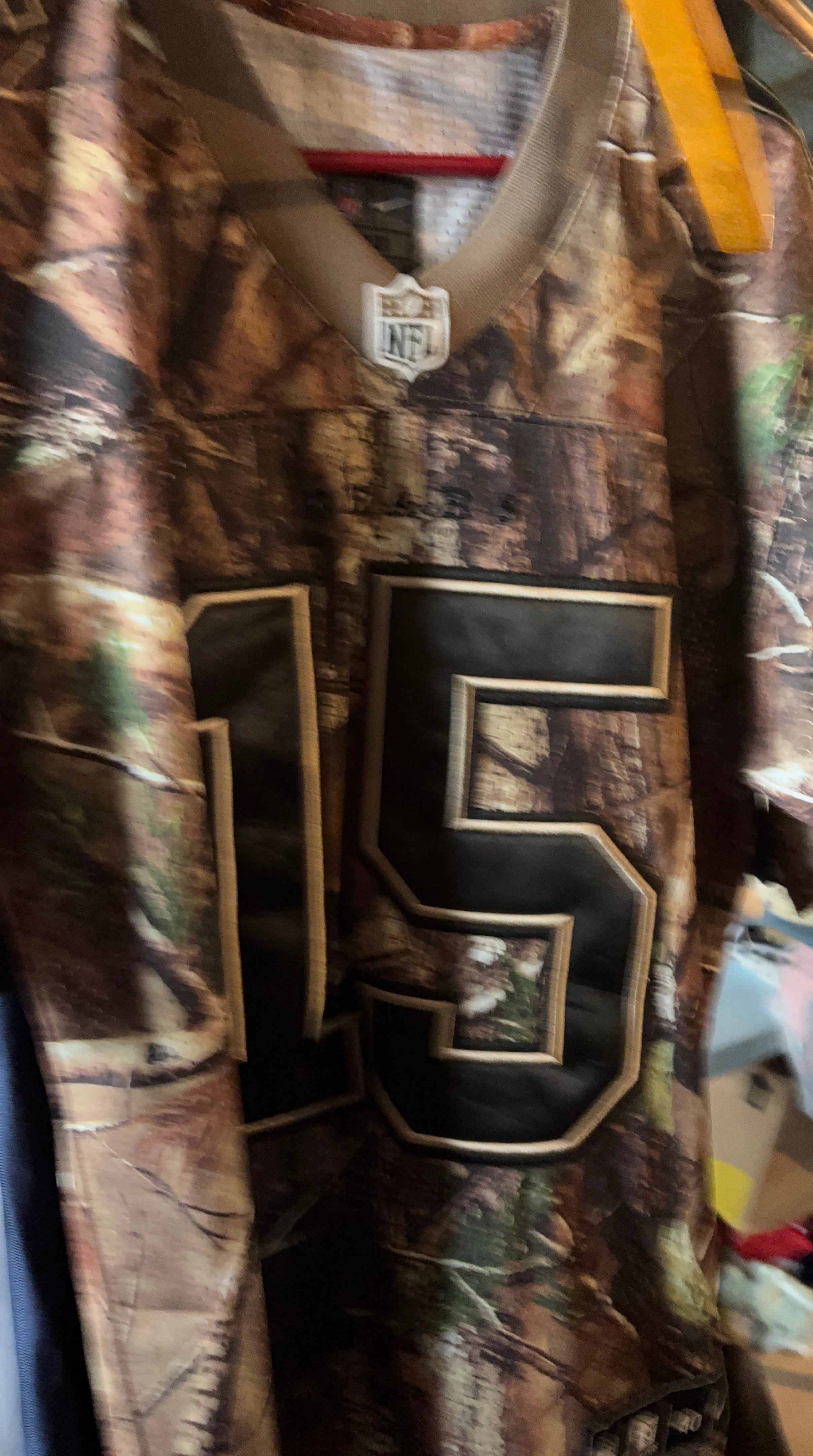 NFL Marshall 15 Camo Football Jersey