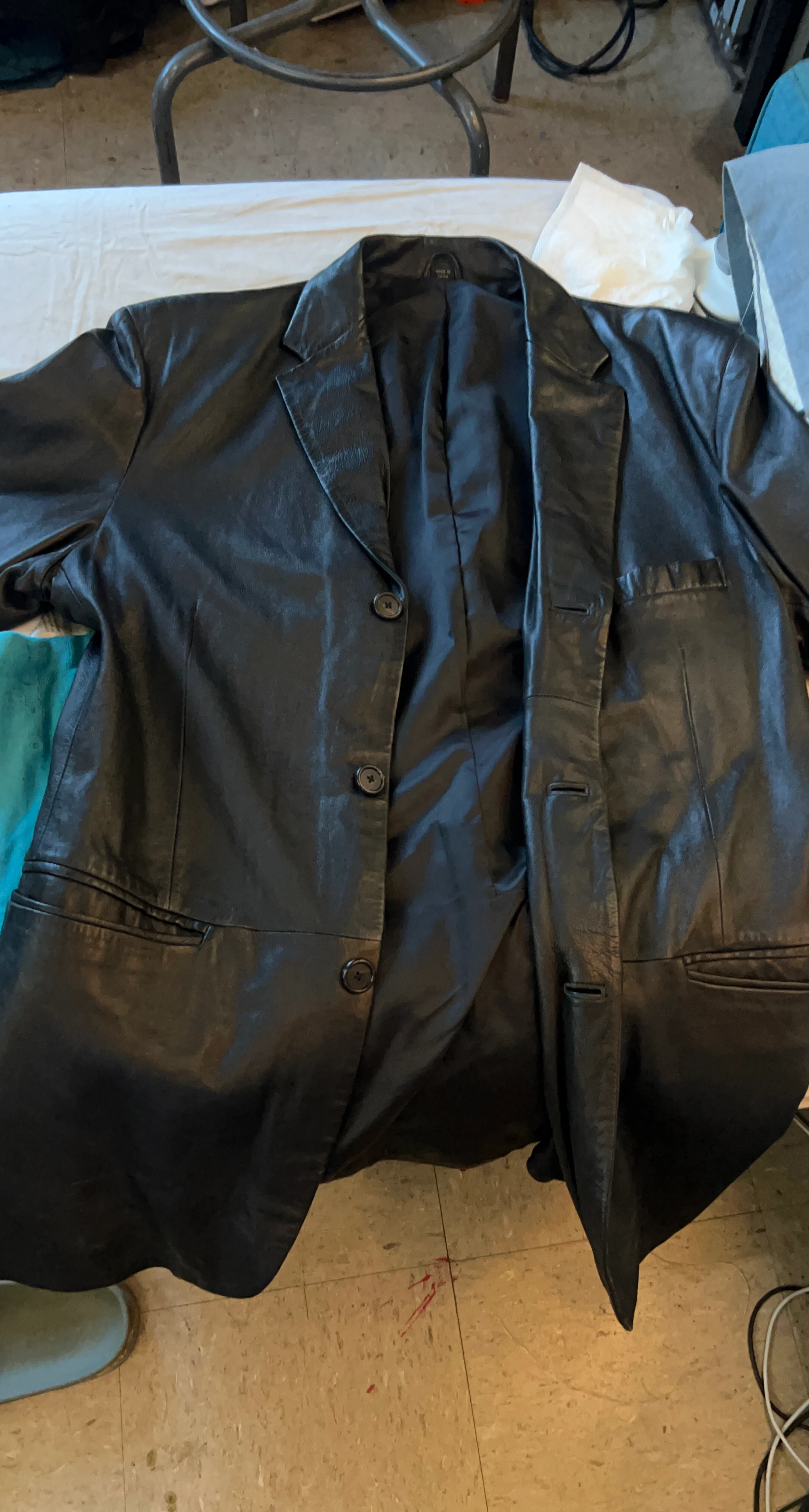 Black Leather Blazer
