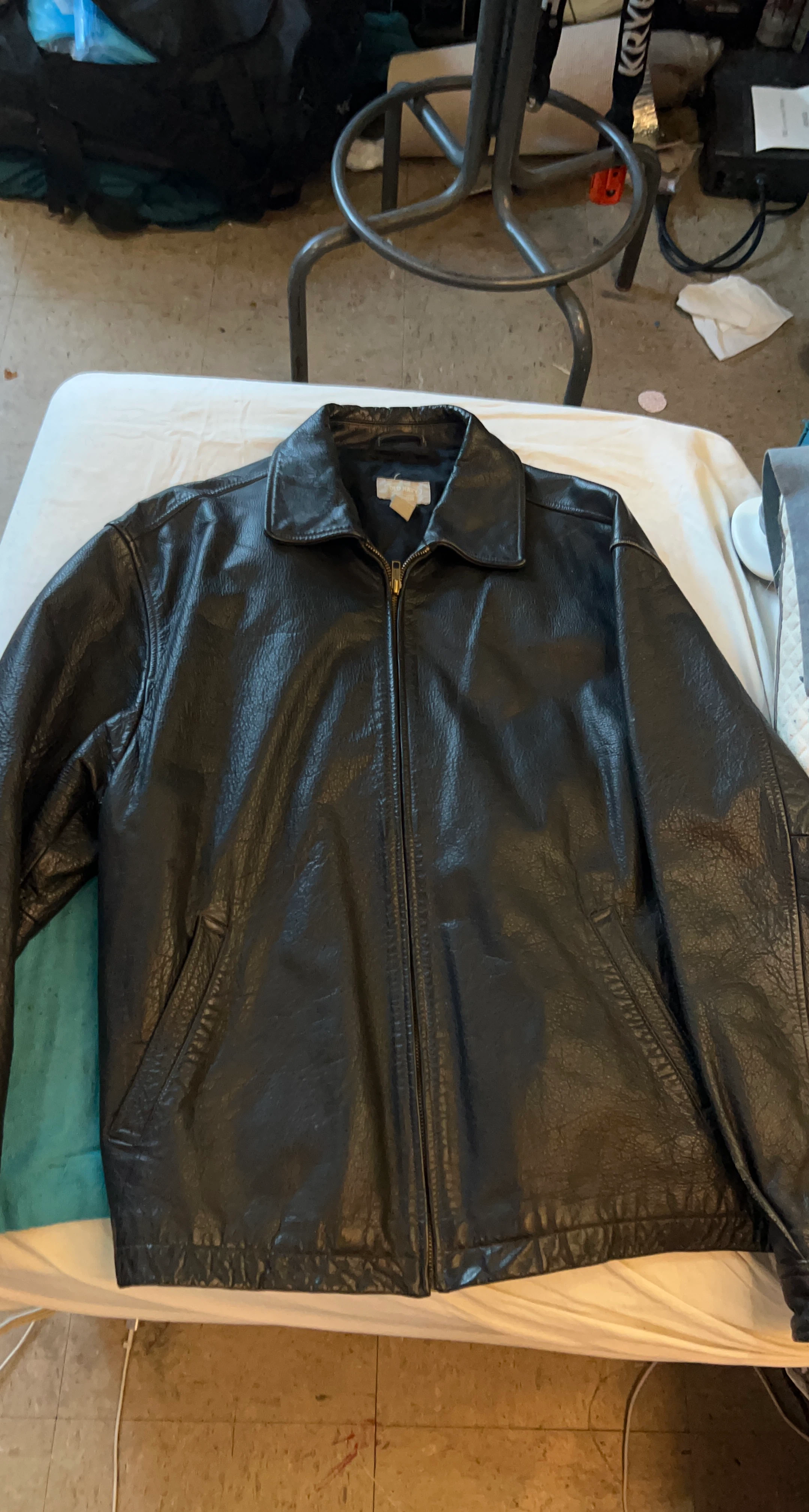 Old Navy Black Faux Leather Jacket