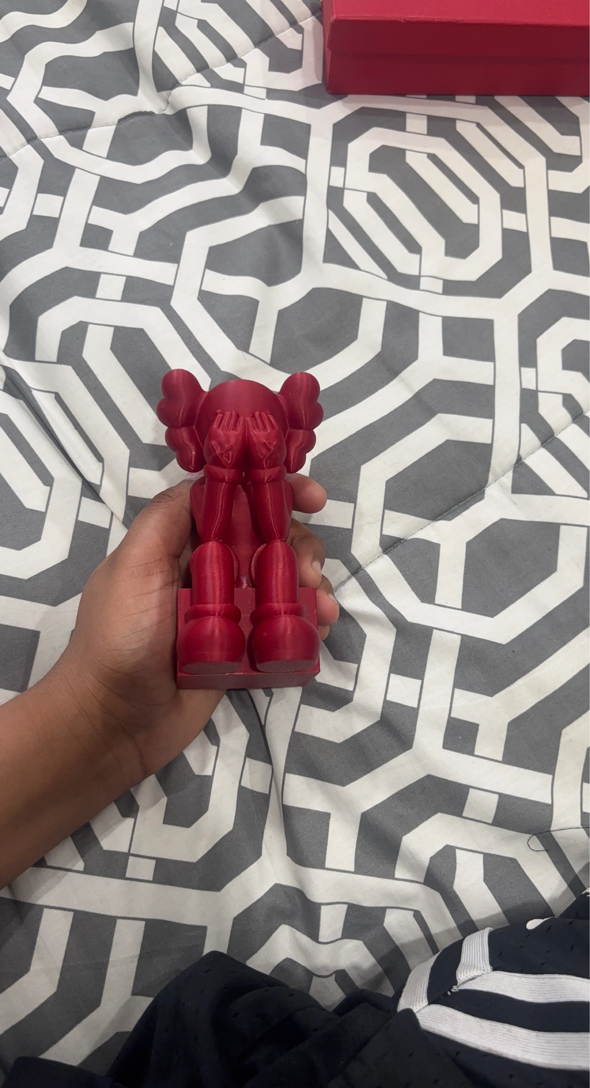 Red kaws Figure