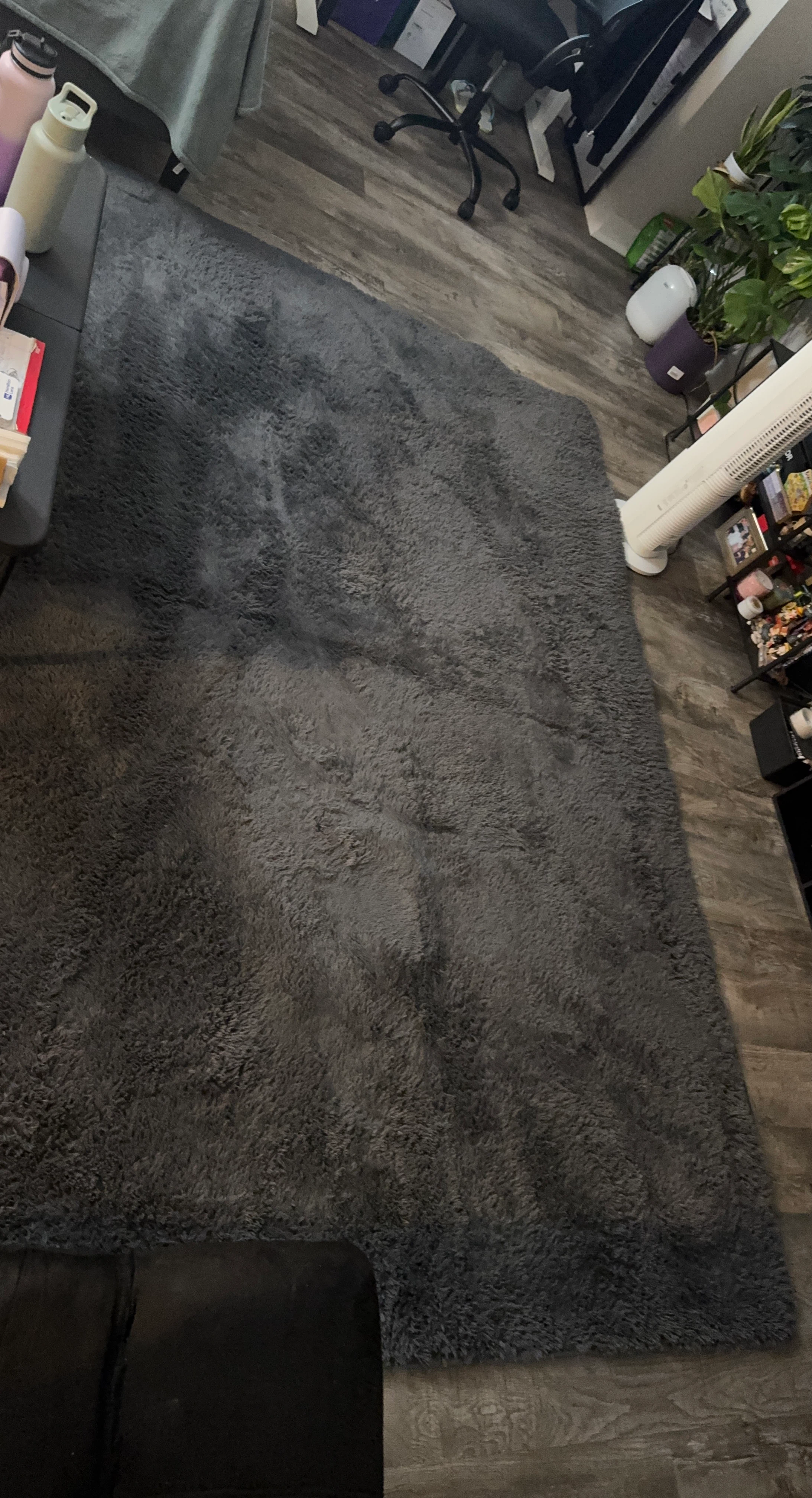 Dark Gray Shag Rug