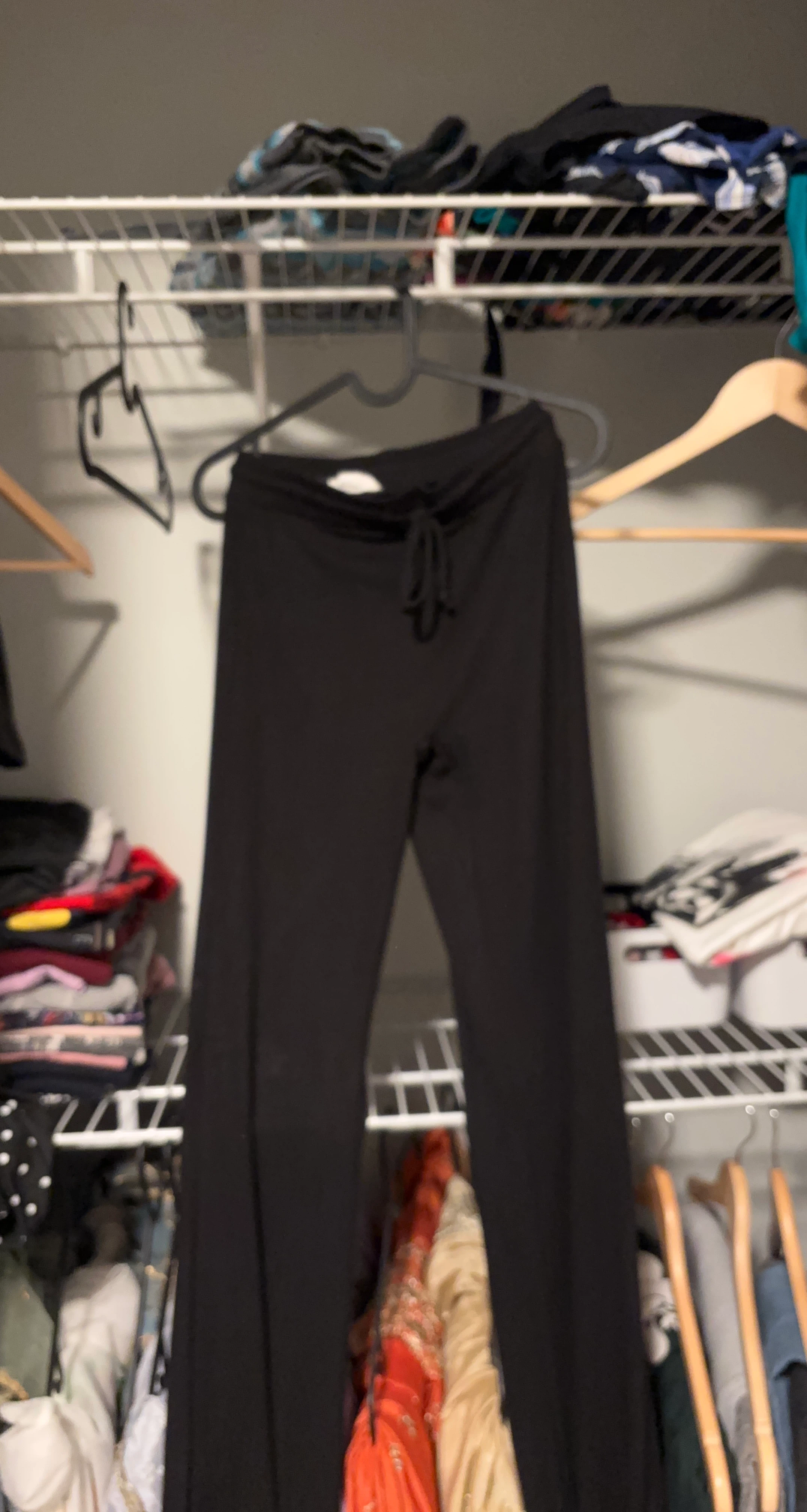 Black Bell Bottom Pants