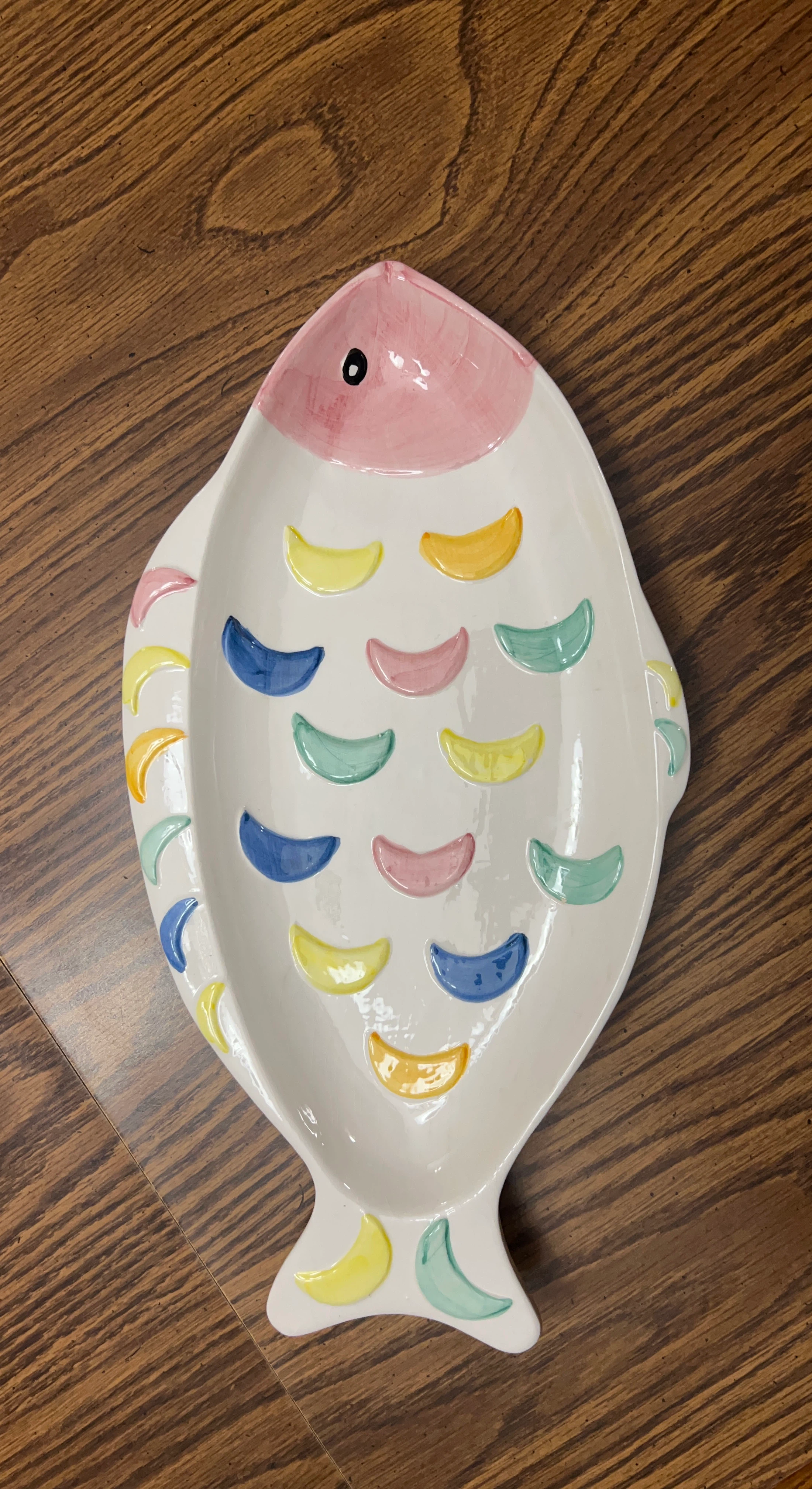 Fish Shaped Ceramic Serving Platter