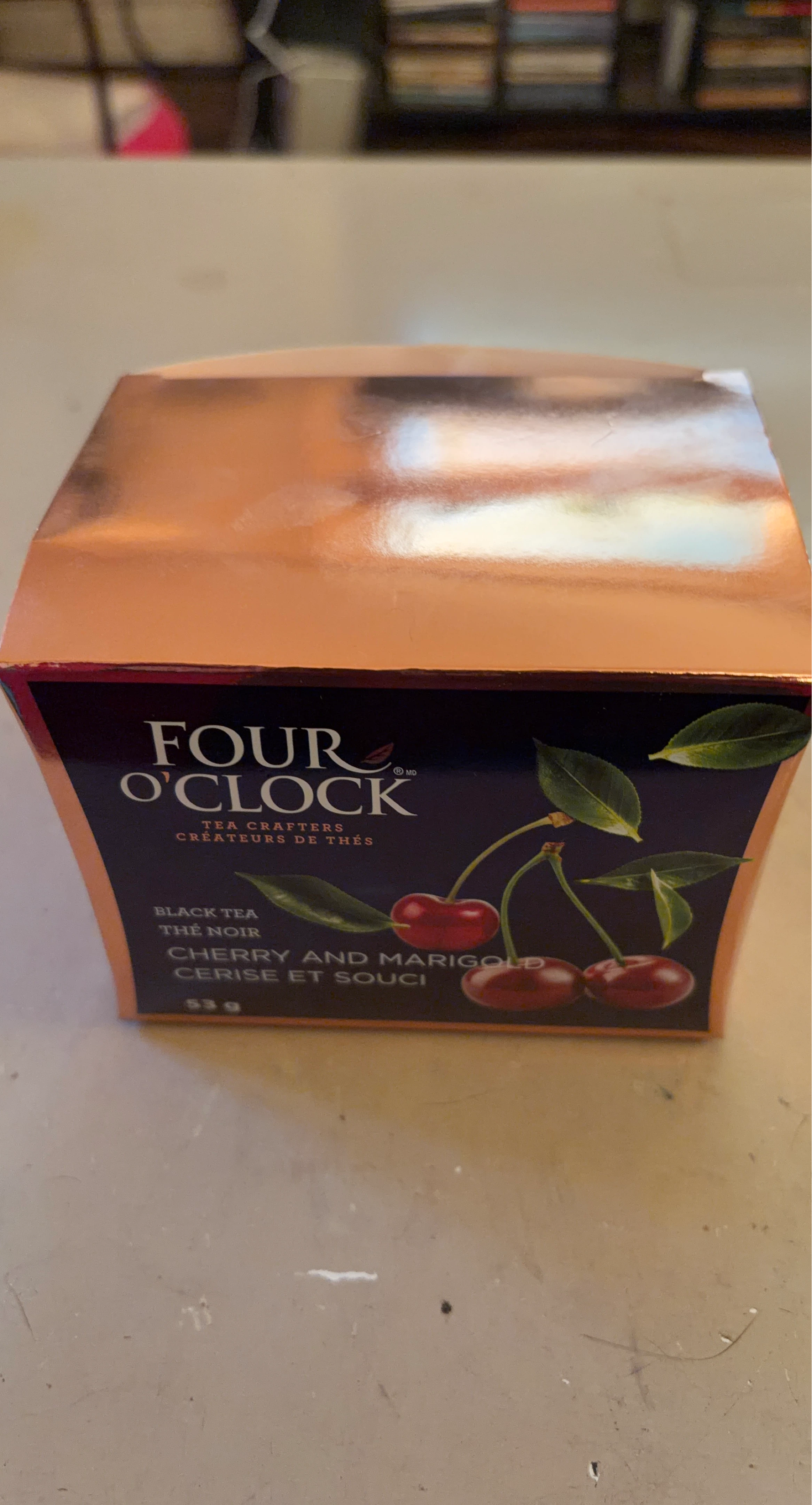 Four O'Clock Black Tea Cherry and Marigold 53g