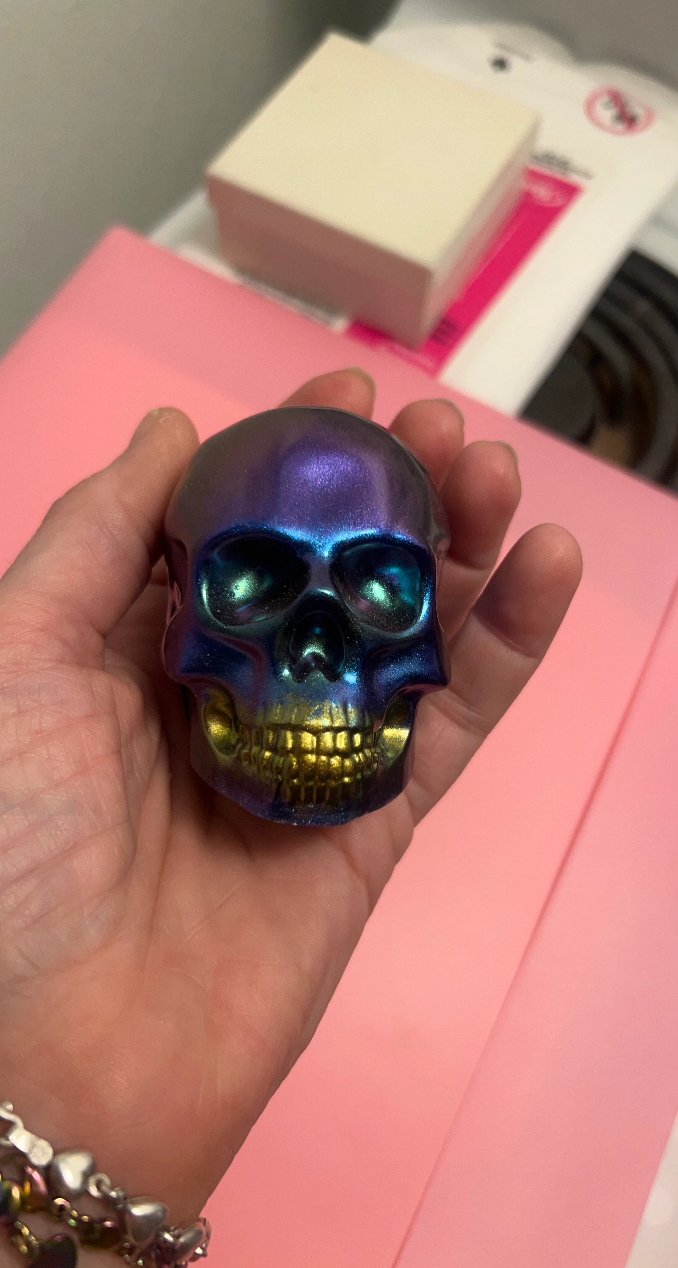 Resin Skull Figurine