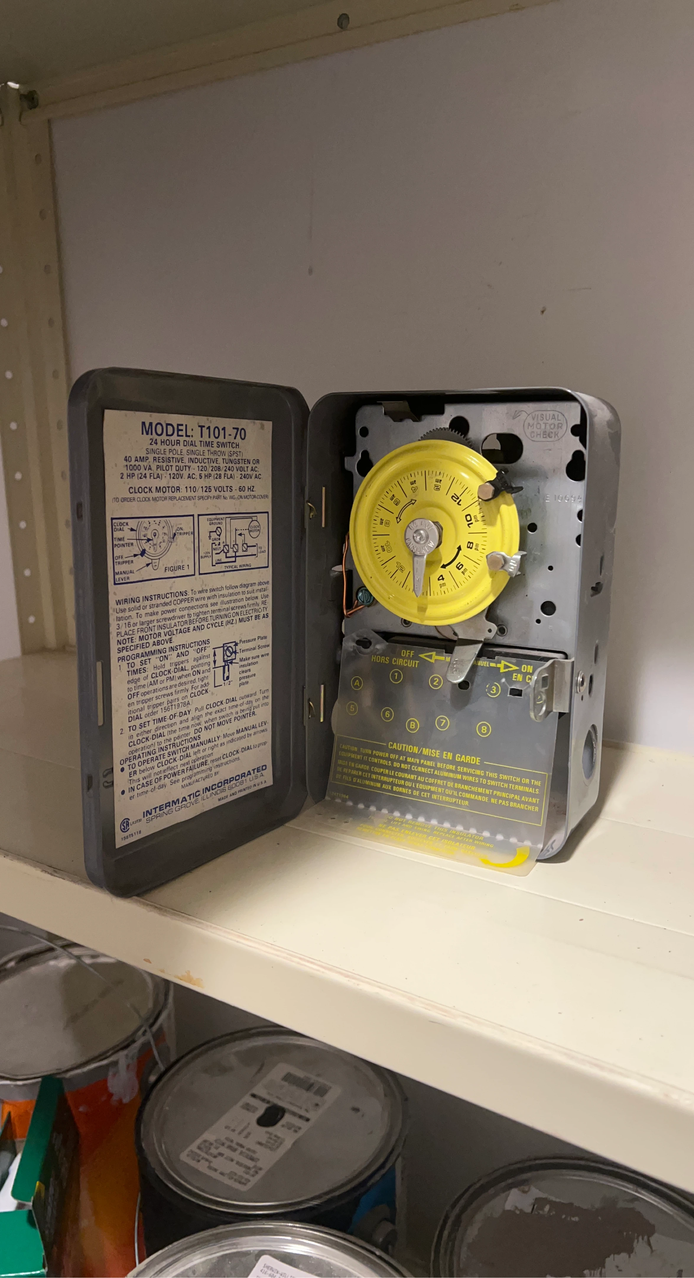 Intermatic Model T101-70 Mechanical Time Switch