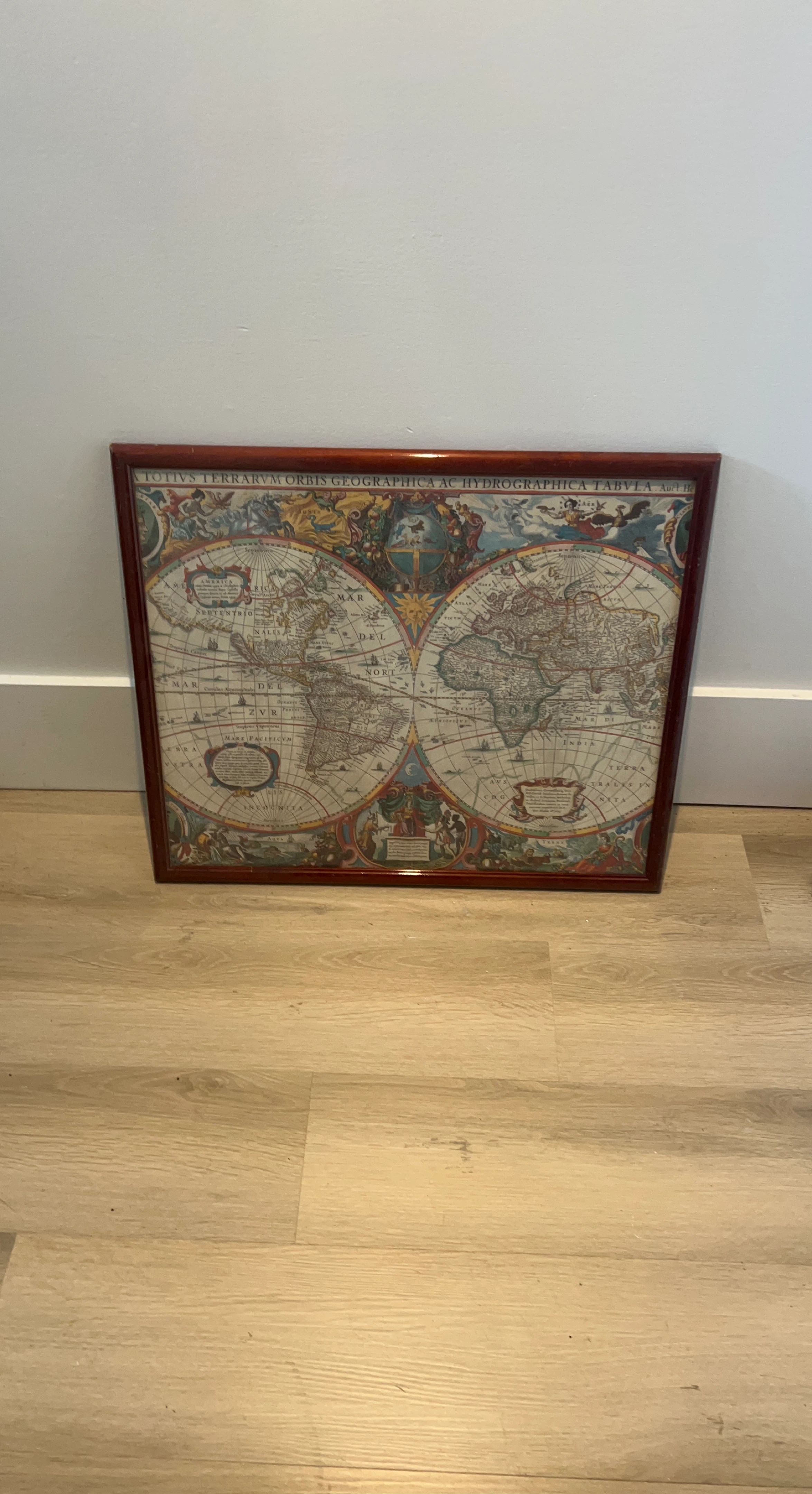 Framed World Map Print