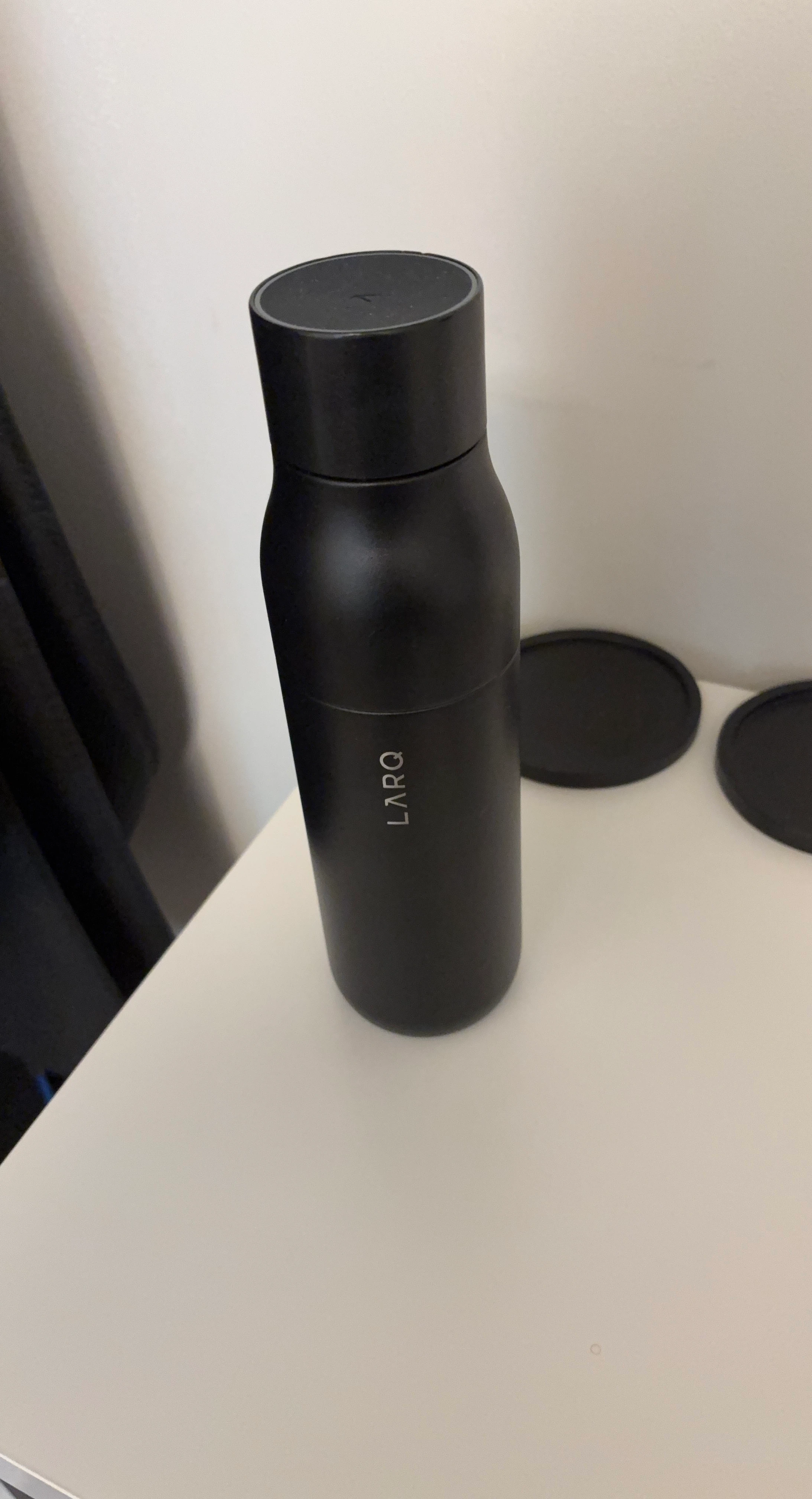 LARQ Self-Sanitize Black Water Bottle