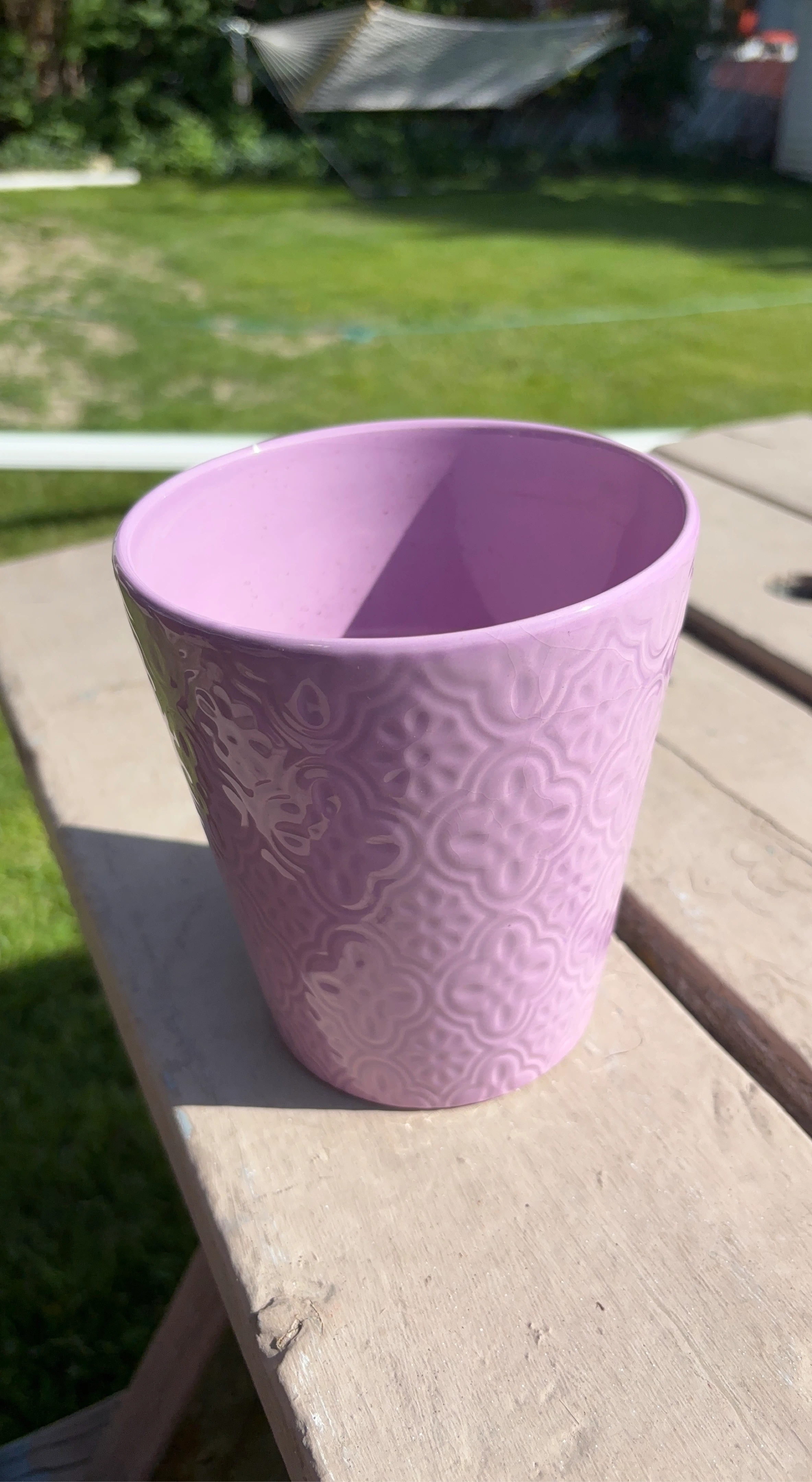 Purple Decorative Planter Pot
