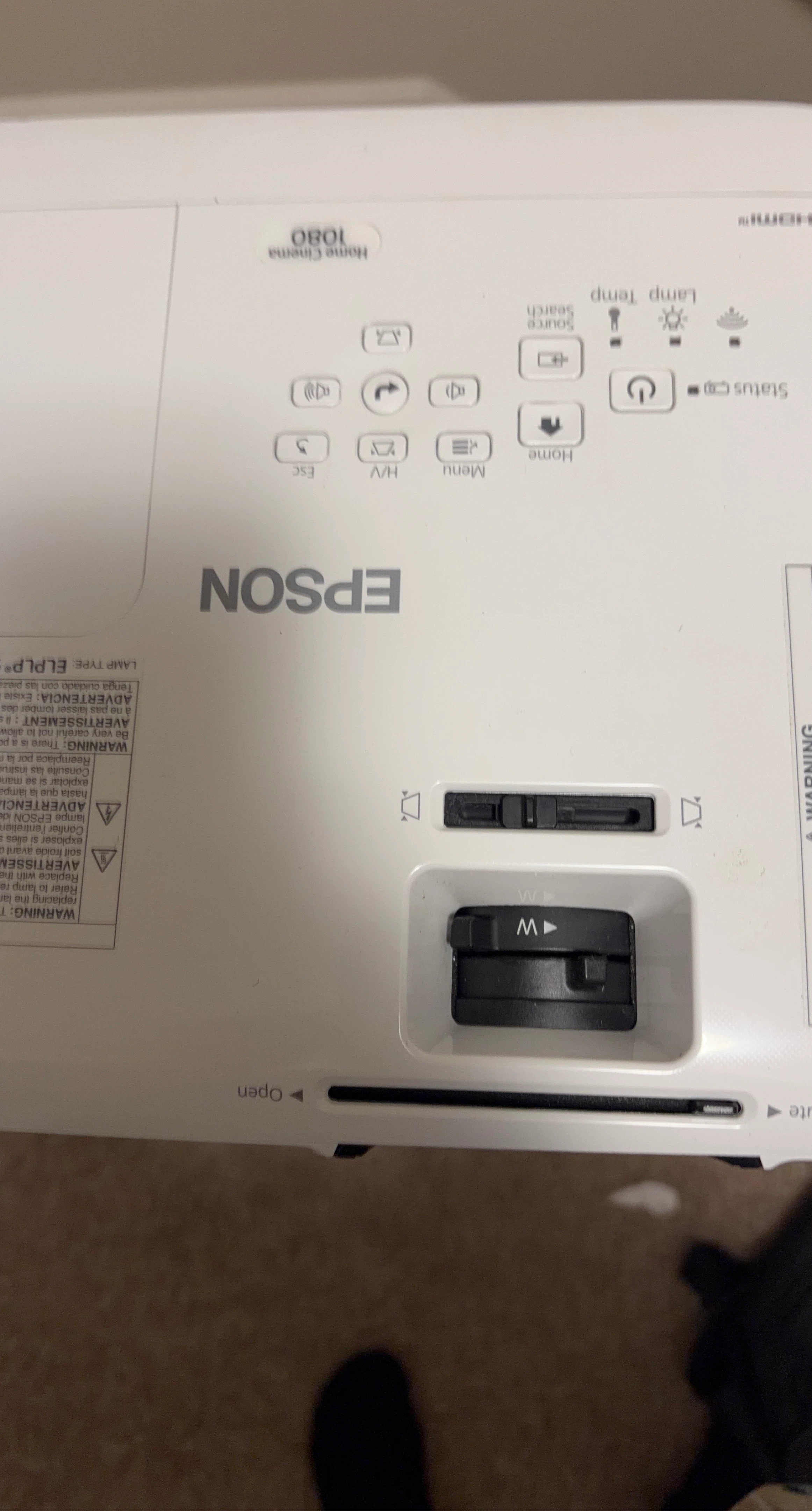 Epson Home Cinema 1080 Projector