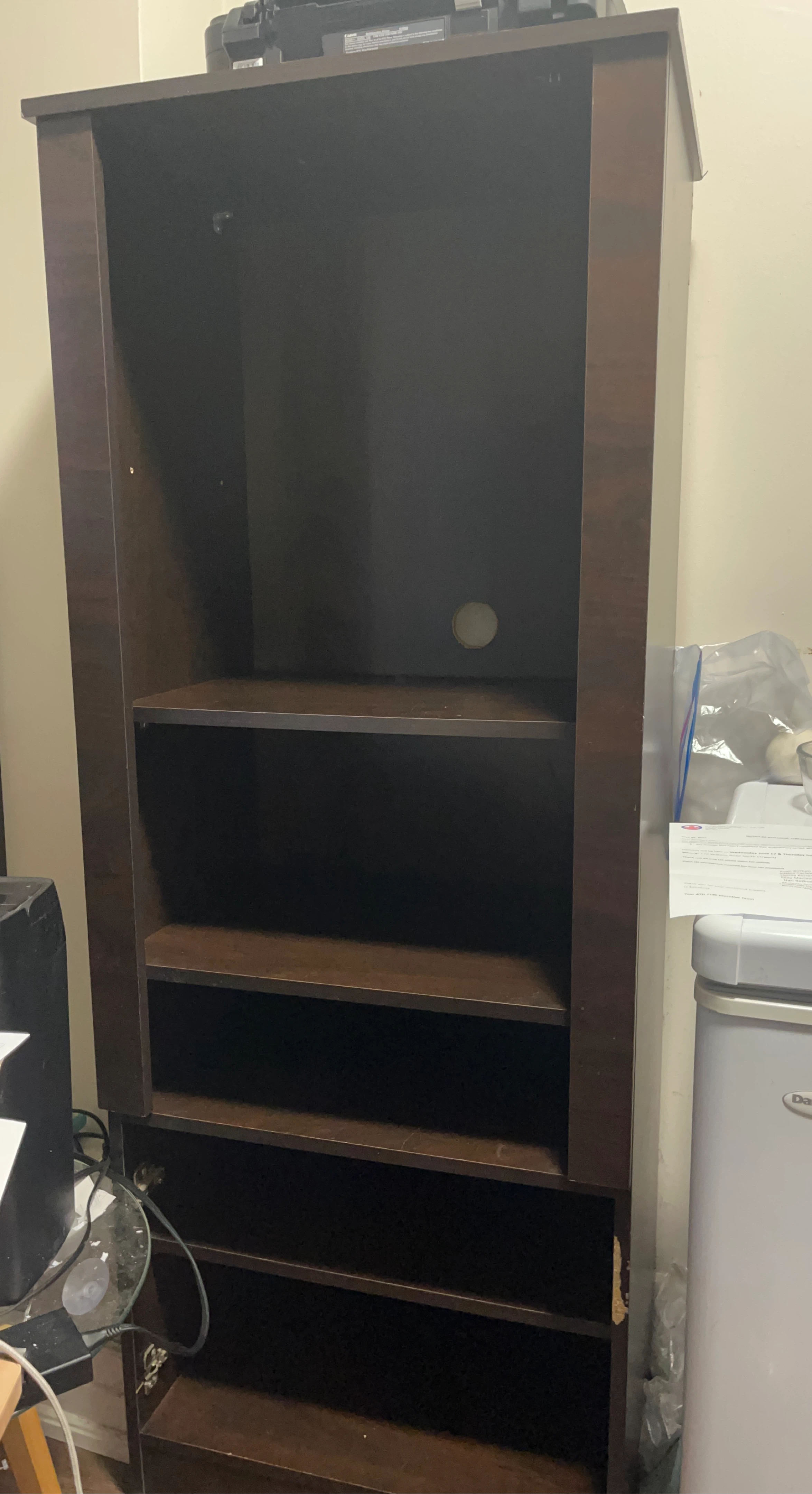 Dark Brown Bookcase / Shelf Unit