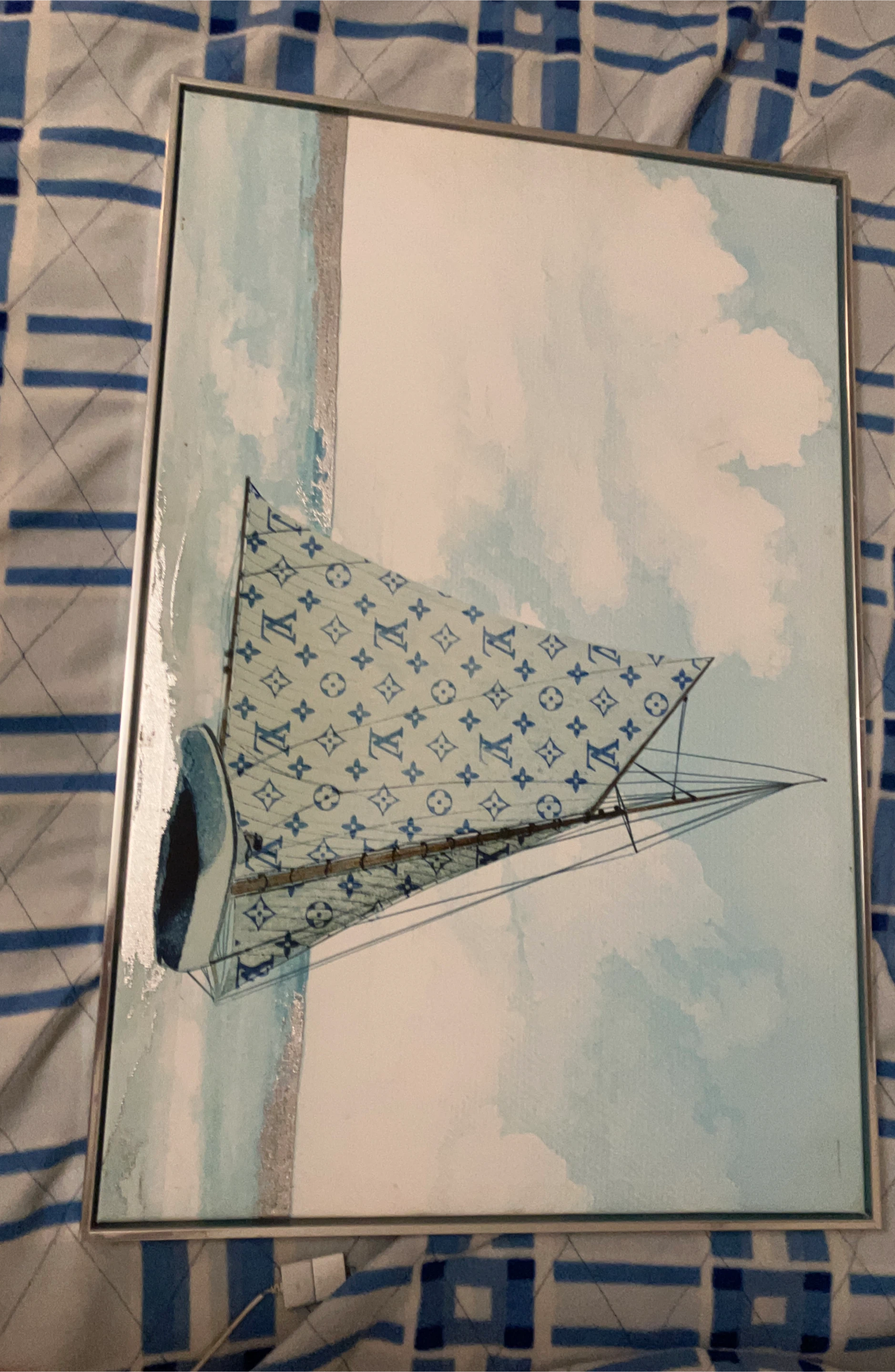 Louis Vuitton Inspired Sailboat Art Print