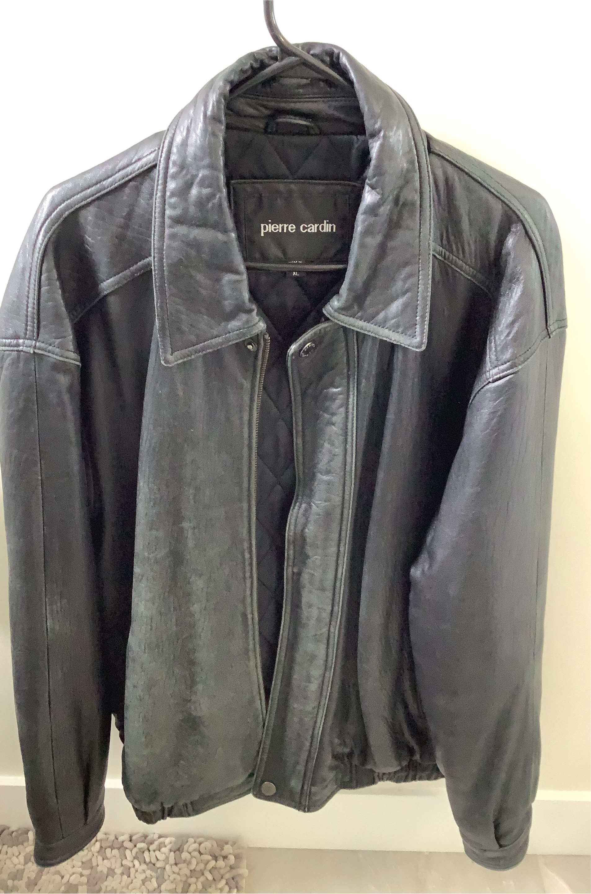 Pierre Cardin Black Leather Jacket