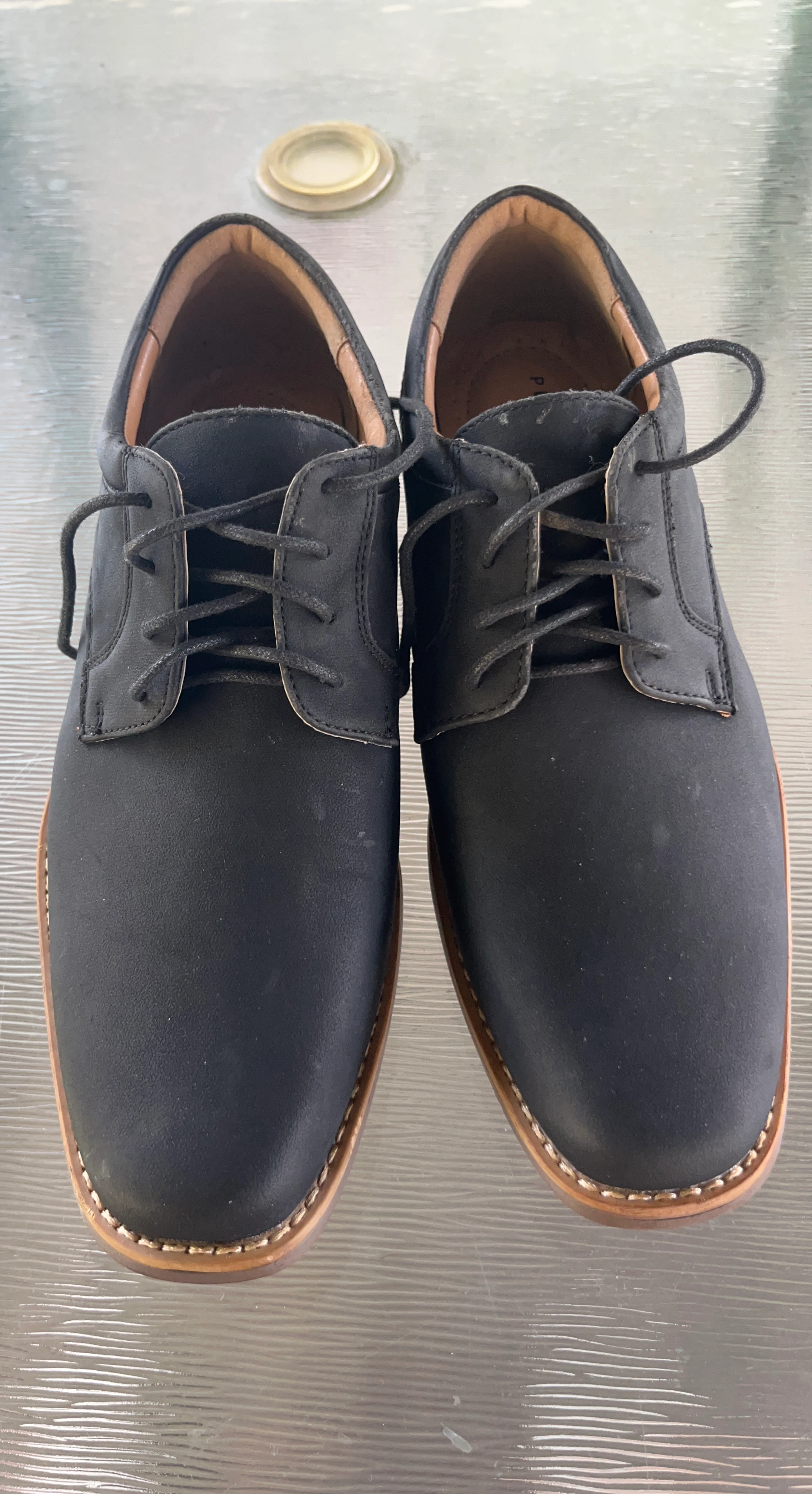 Perry Ellis Portfolio Men's Black Oxford Dress