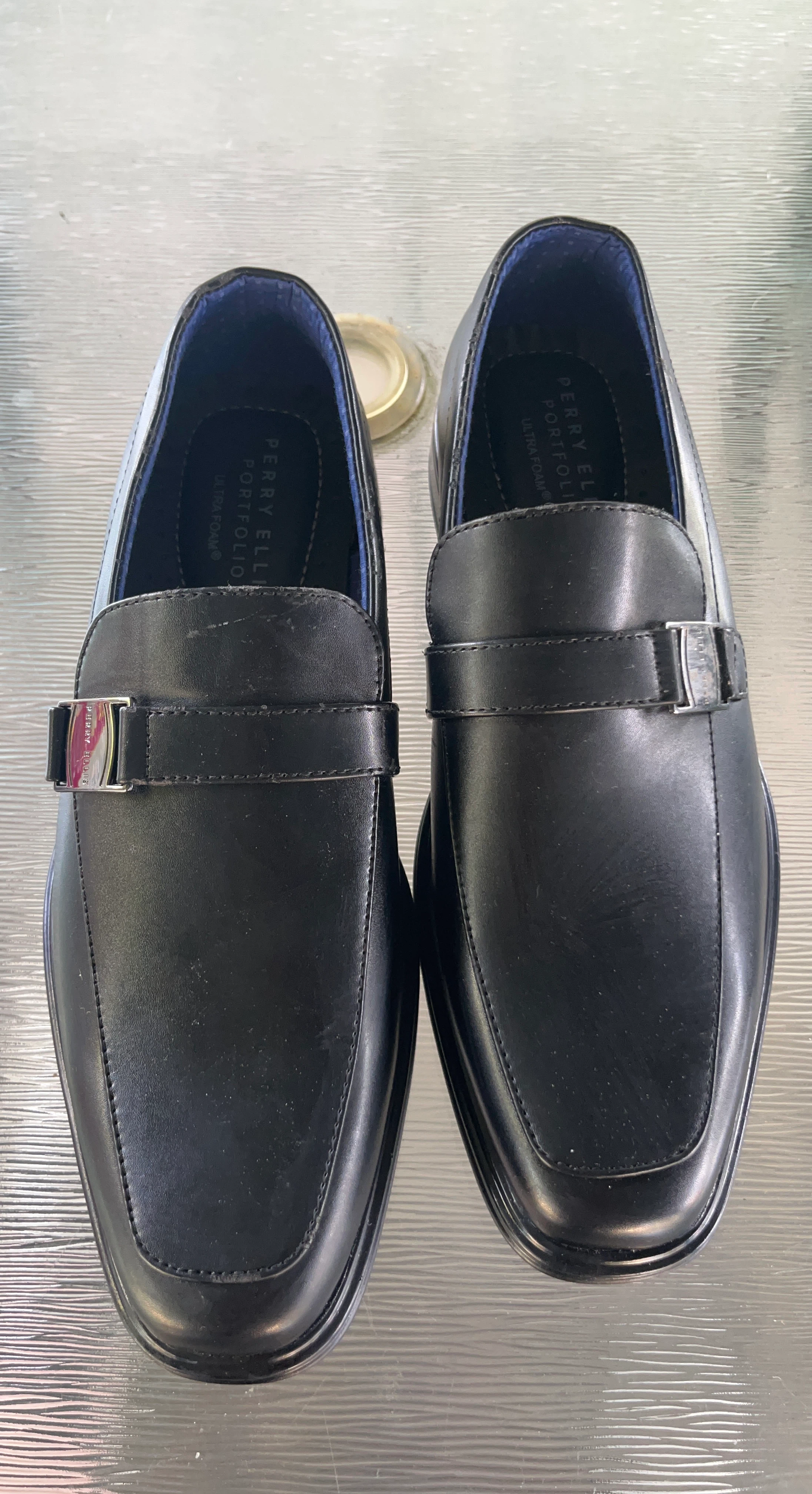 Perry Ellis Portfolio Black Loafers