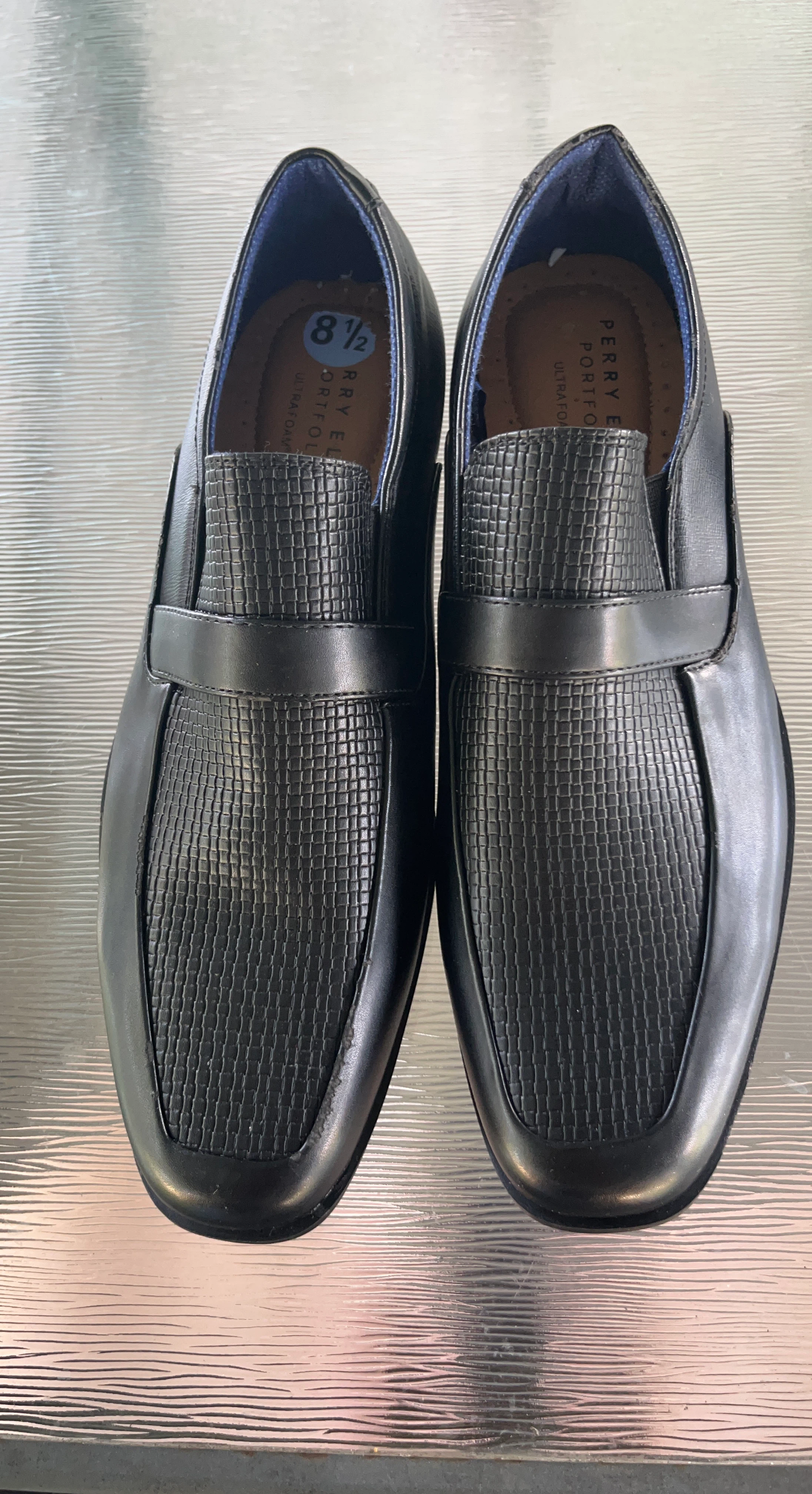 Perry Ellis Men's Black Loafers Size 8.5