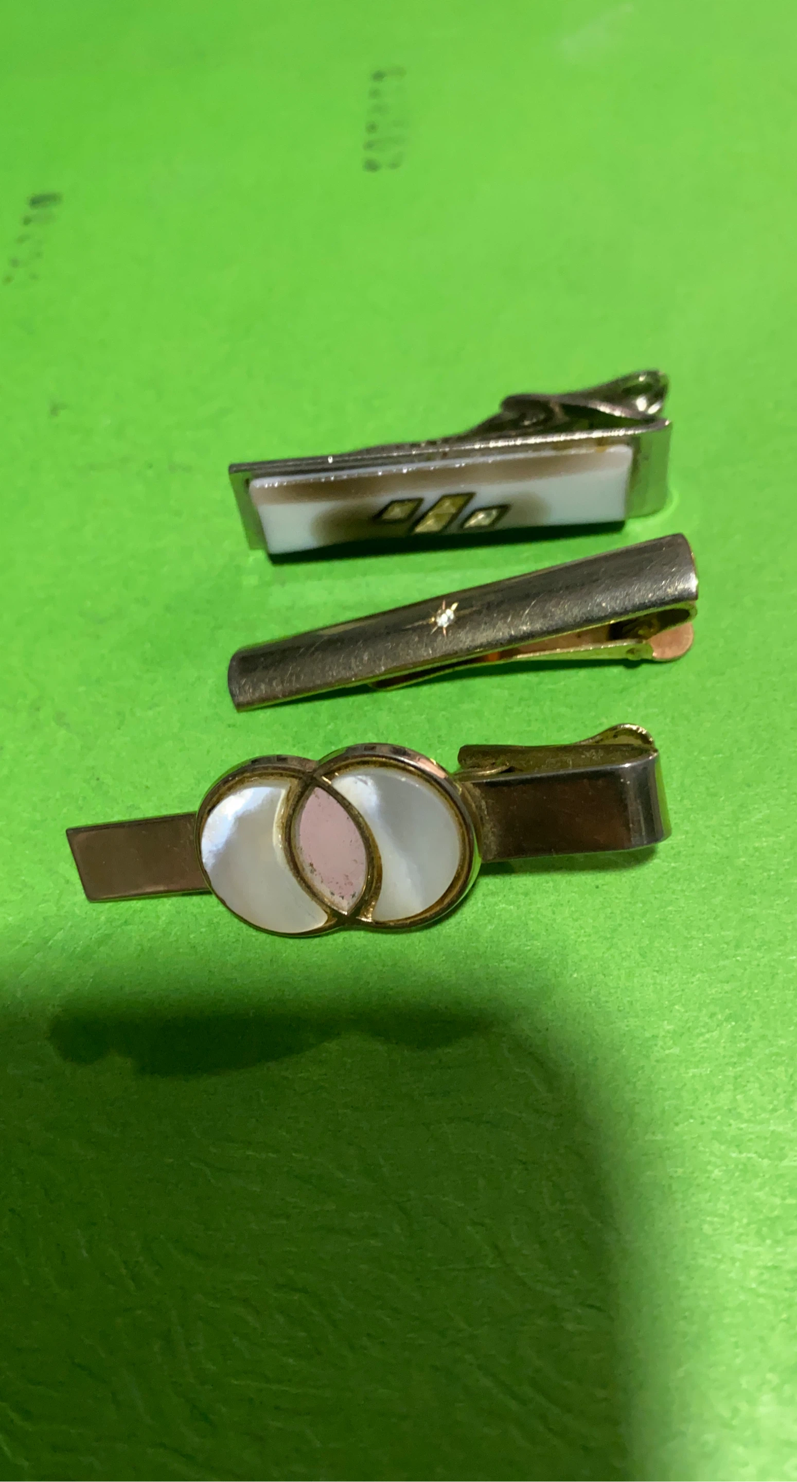 Vintage Tie Clip Set