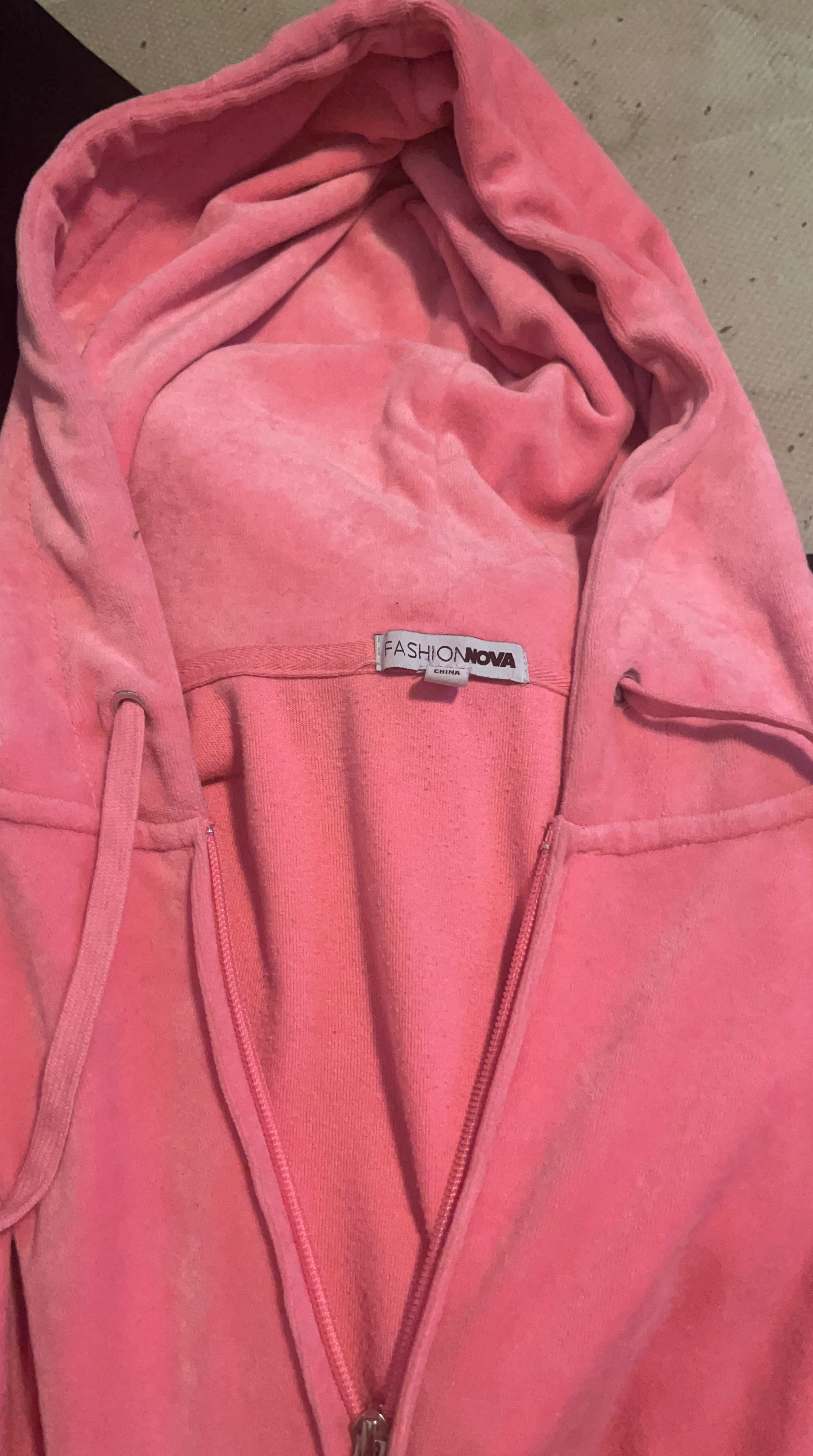 Fashion Nova Velour Hoodie