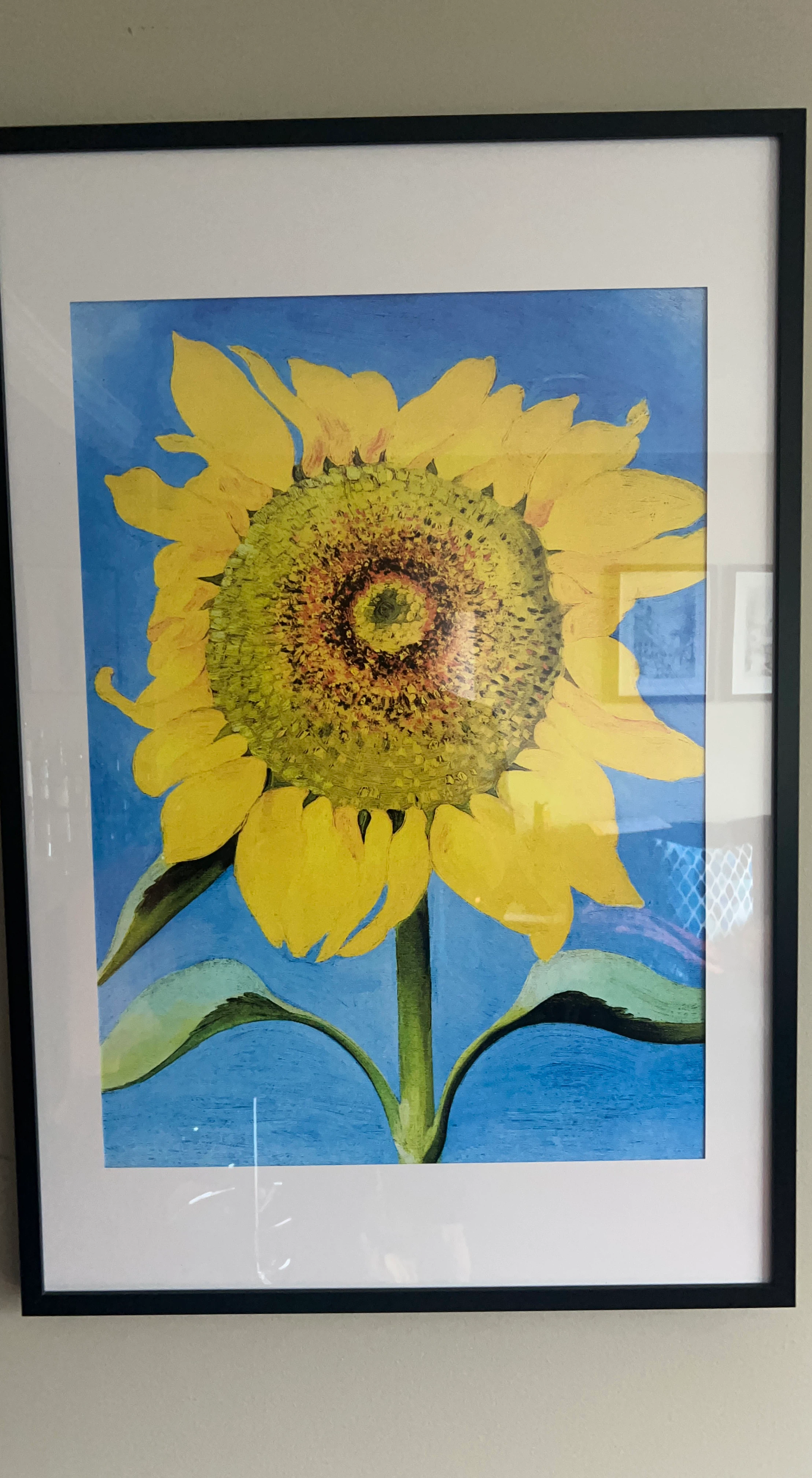 Framed Sunflower Art Print